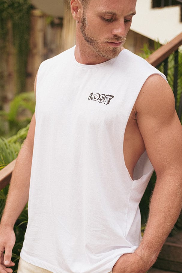 Sm Hawaii Skull - Man Singlet - LOST IN PARADISE