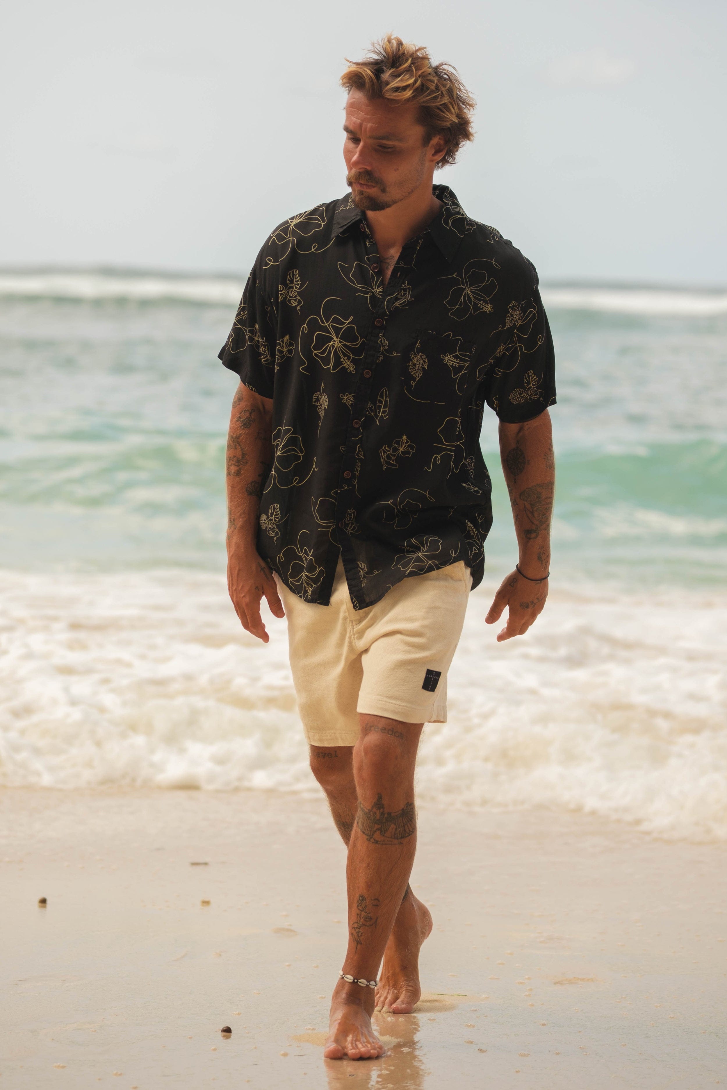 Bunga Line Shirt - Man Shirt - LOST IN PARADISE