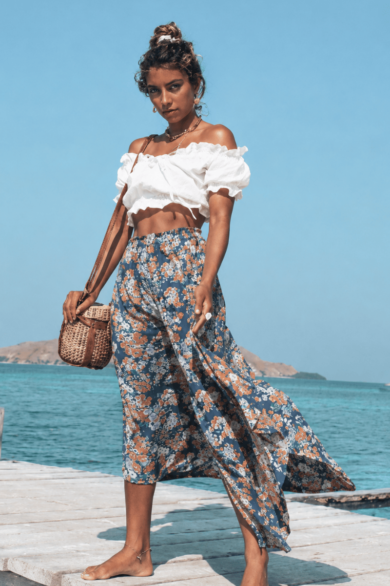 Button Mx Skirt - Skirt - LOST IN PARADISE