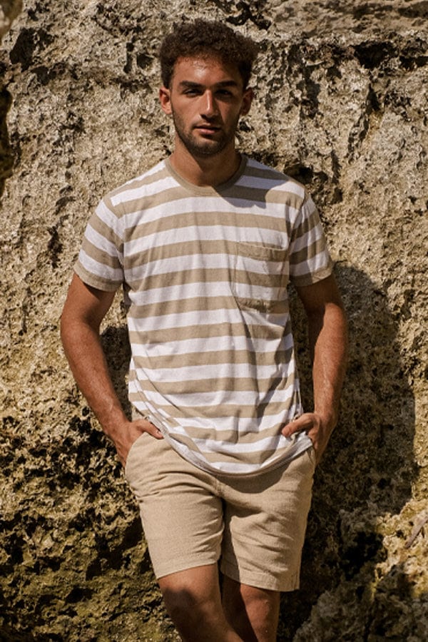 Cali Strip Tee - Man T-Shirt - LOST IN PARADISE