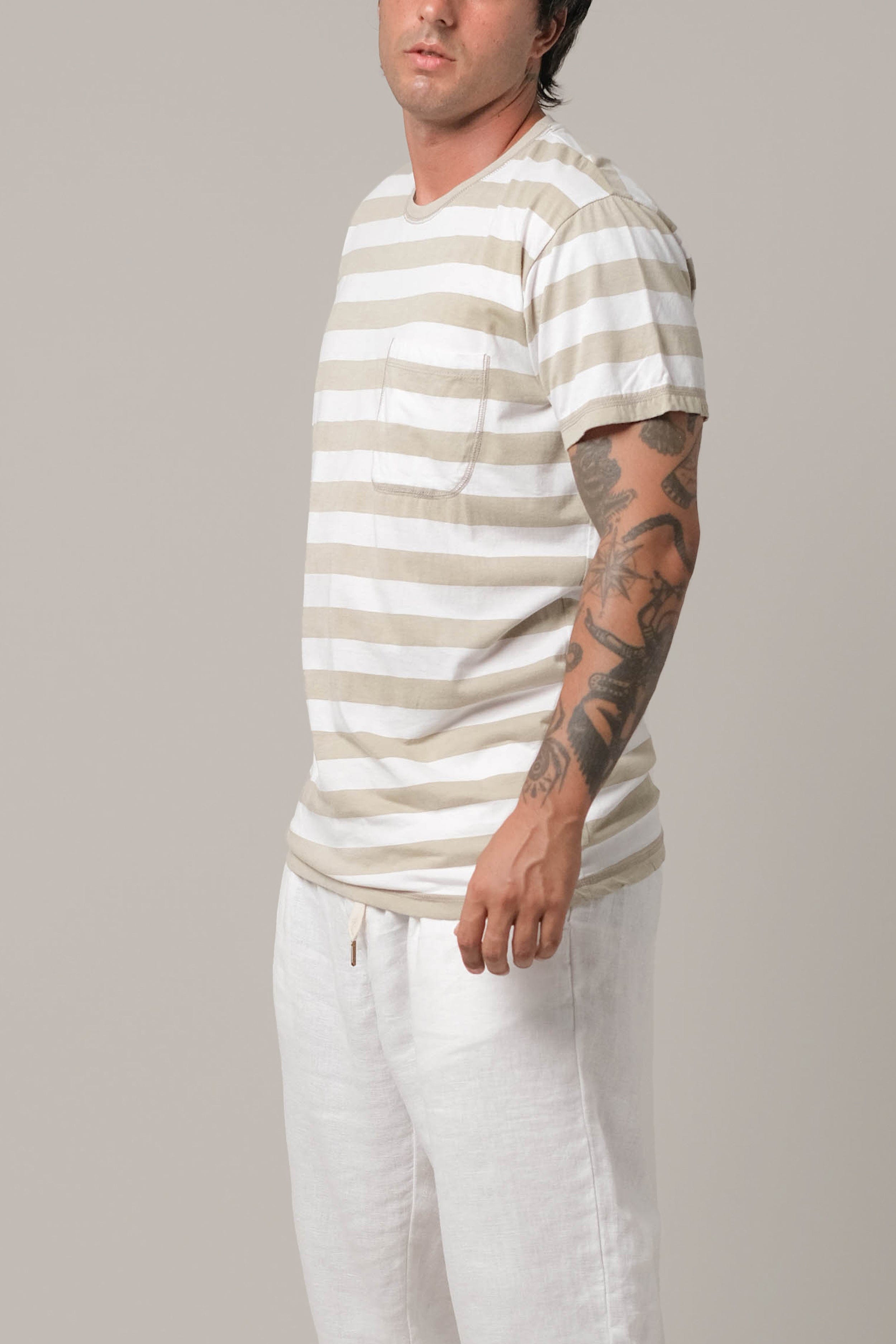 Cali Stripe Tee - SALE - LOST IN PARADISE