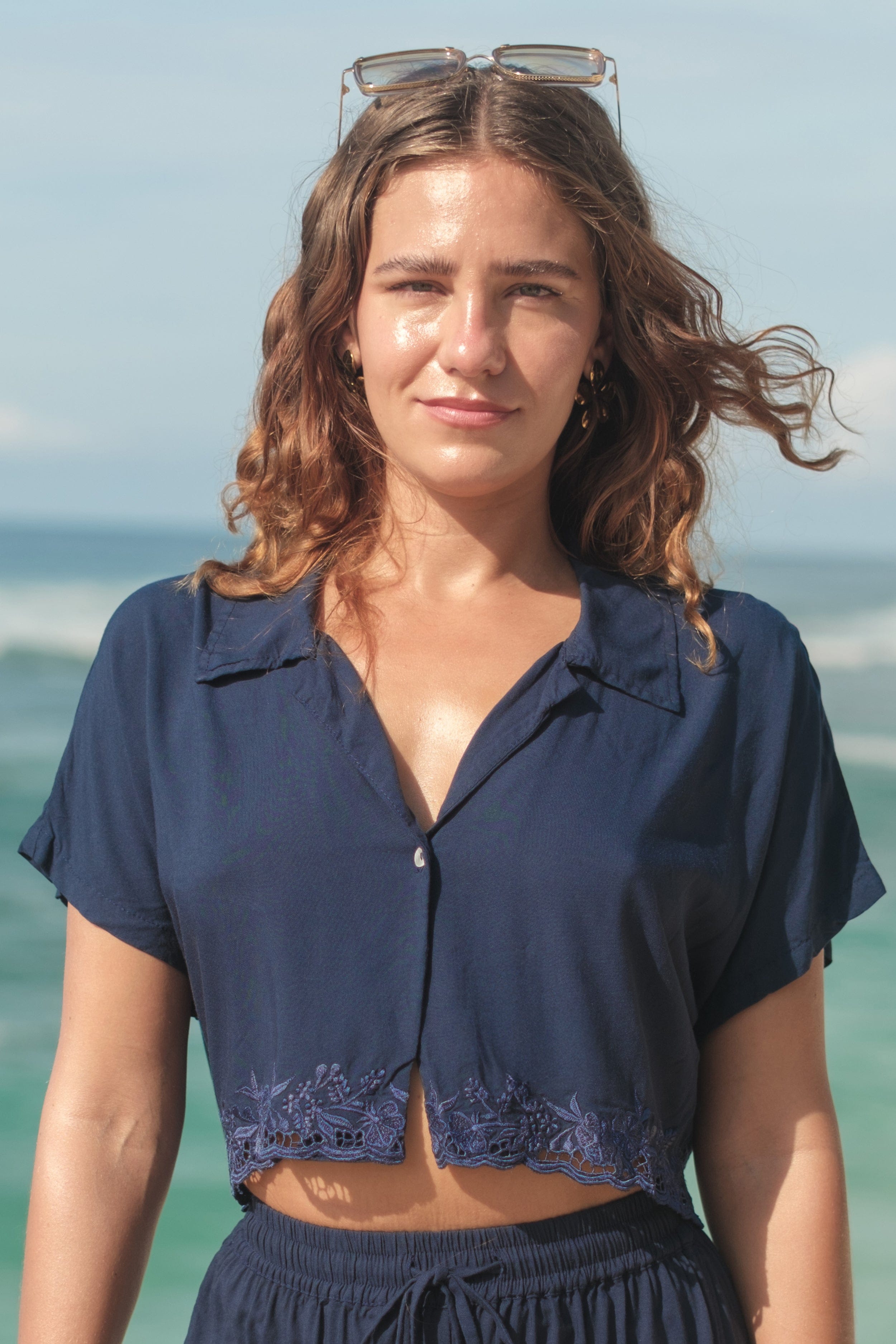 Dalia Top Embroidery - Woman Top - LOST IN PARADISE