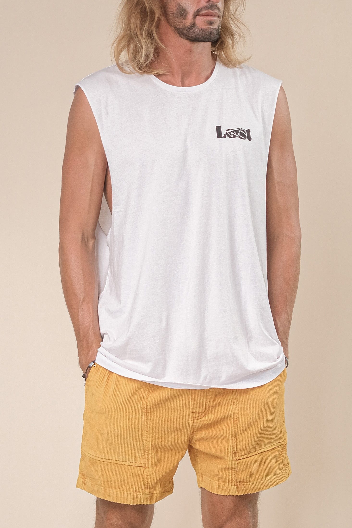 Sm Chill With Buds - Man Singlet - LOST IN PARADISE