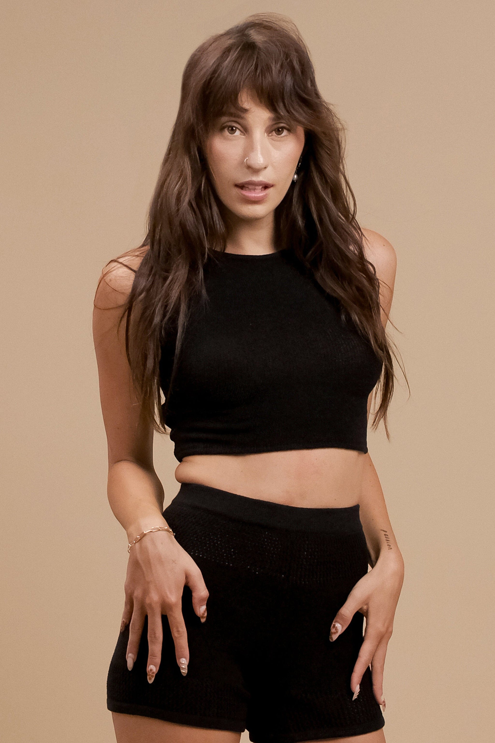 HARBOR KNITTED TOP WOMEN BLACK
