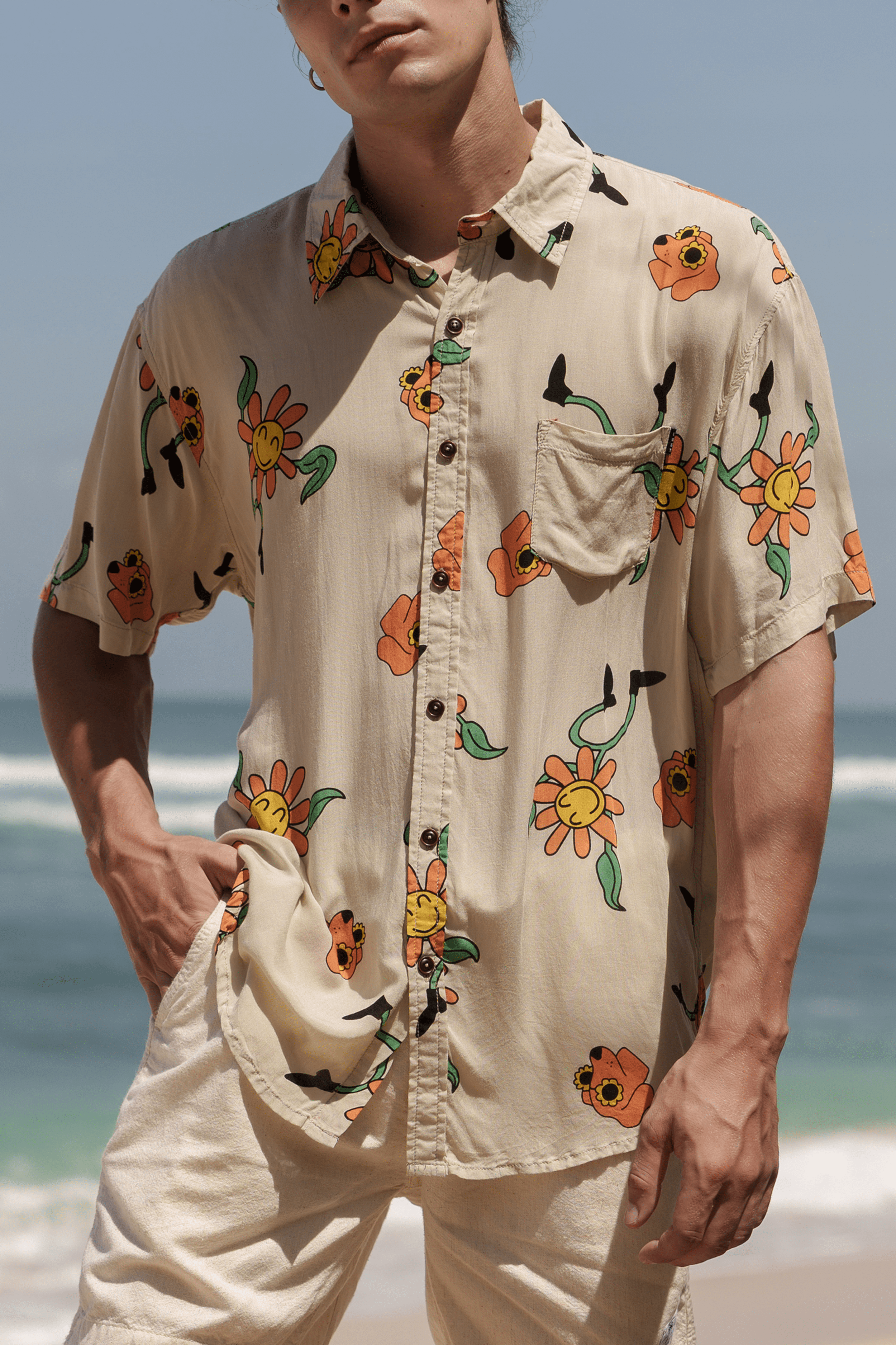 Happy Hound Shirt - Man Shirt - LOST IN PARADISE