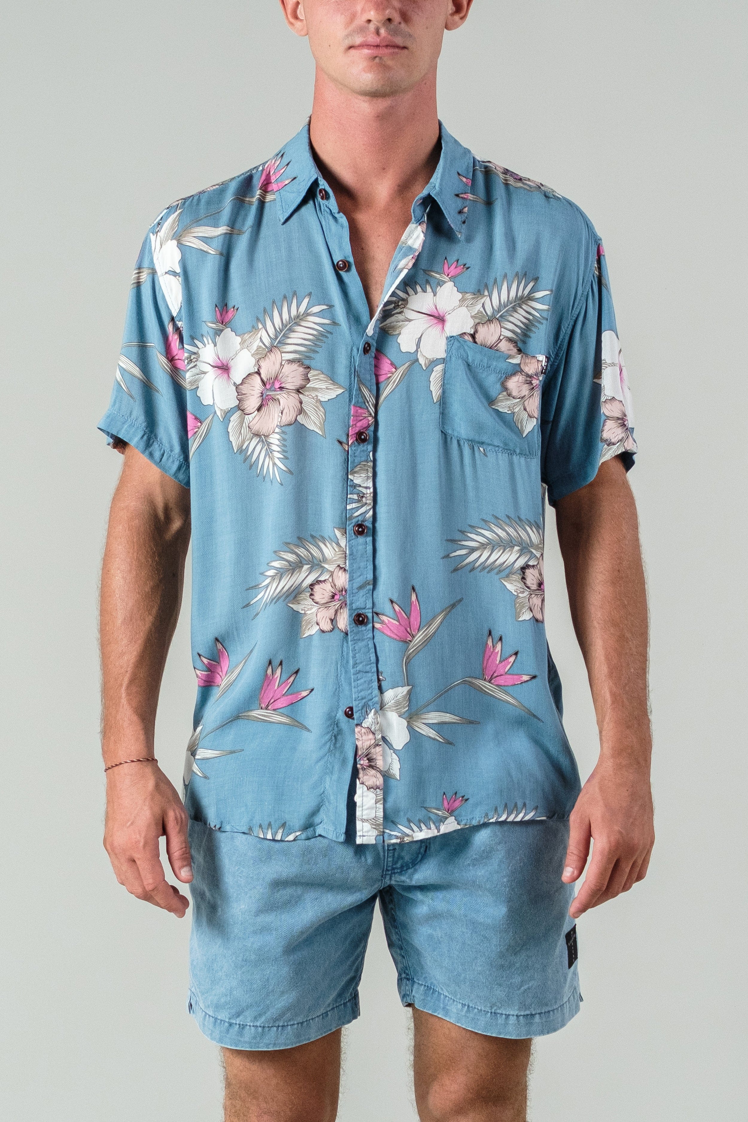 Hibiscus Shirt - Man Shirt - LOST IN PARADISE