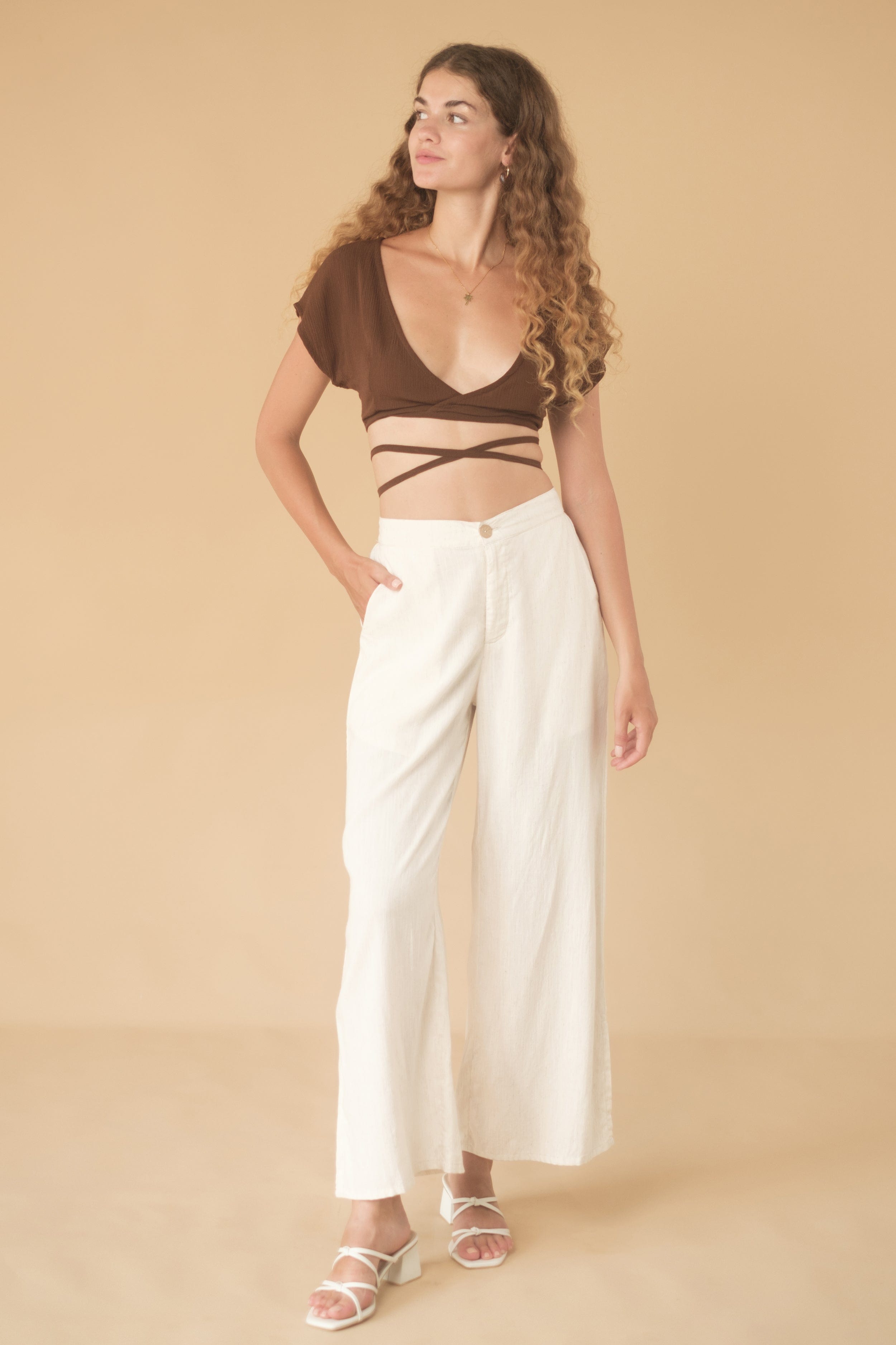 Annika Long Pant - Woman Pants - LOST IN PARADISE