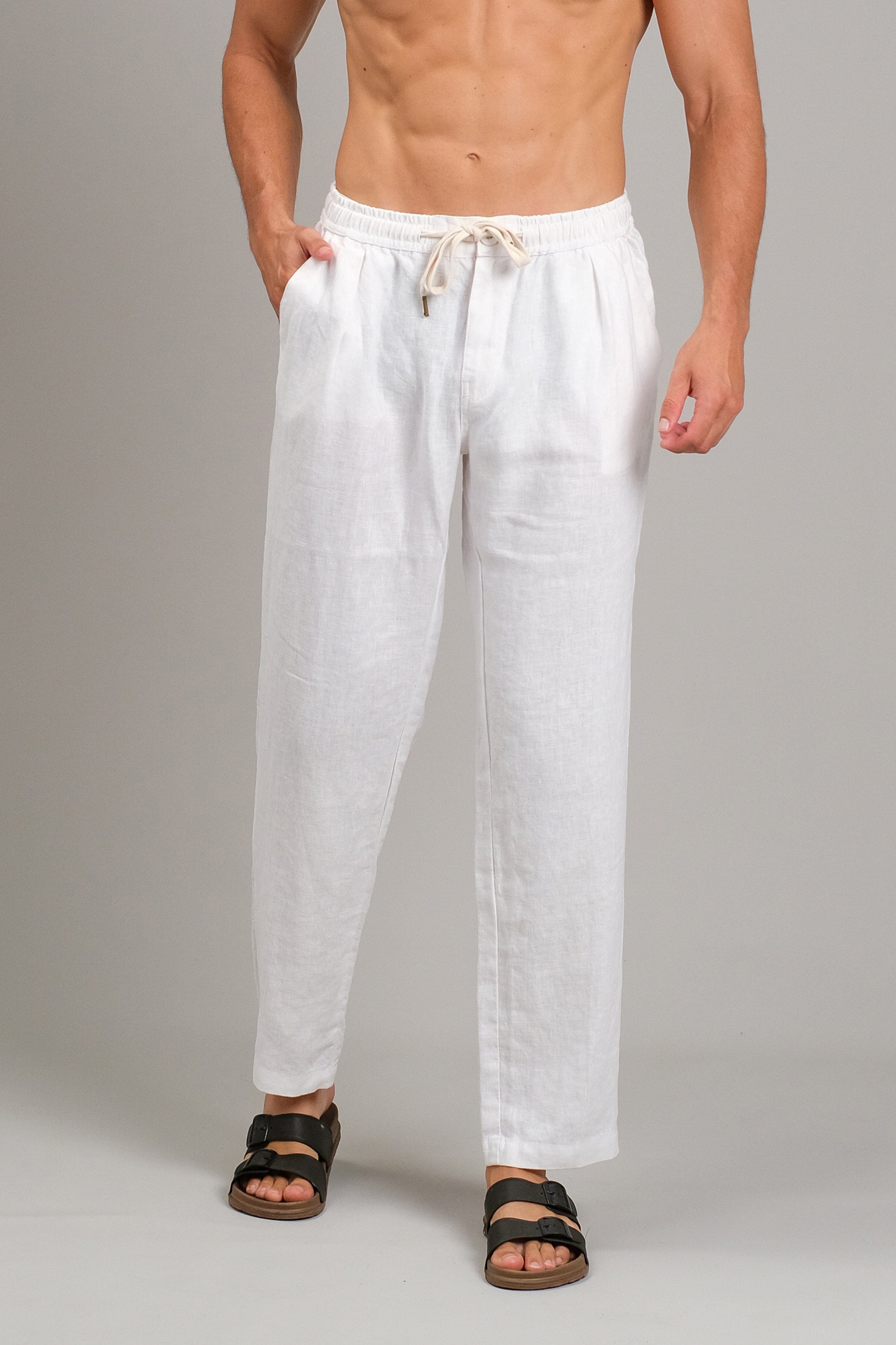 Linen Pant - Mens Long Pants - LOST IN PARADISE