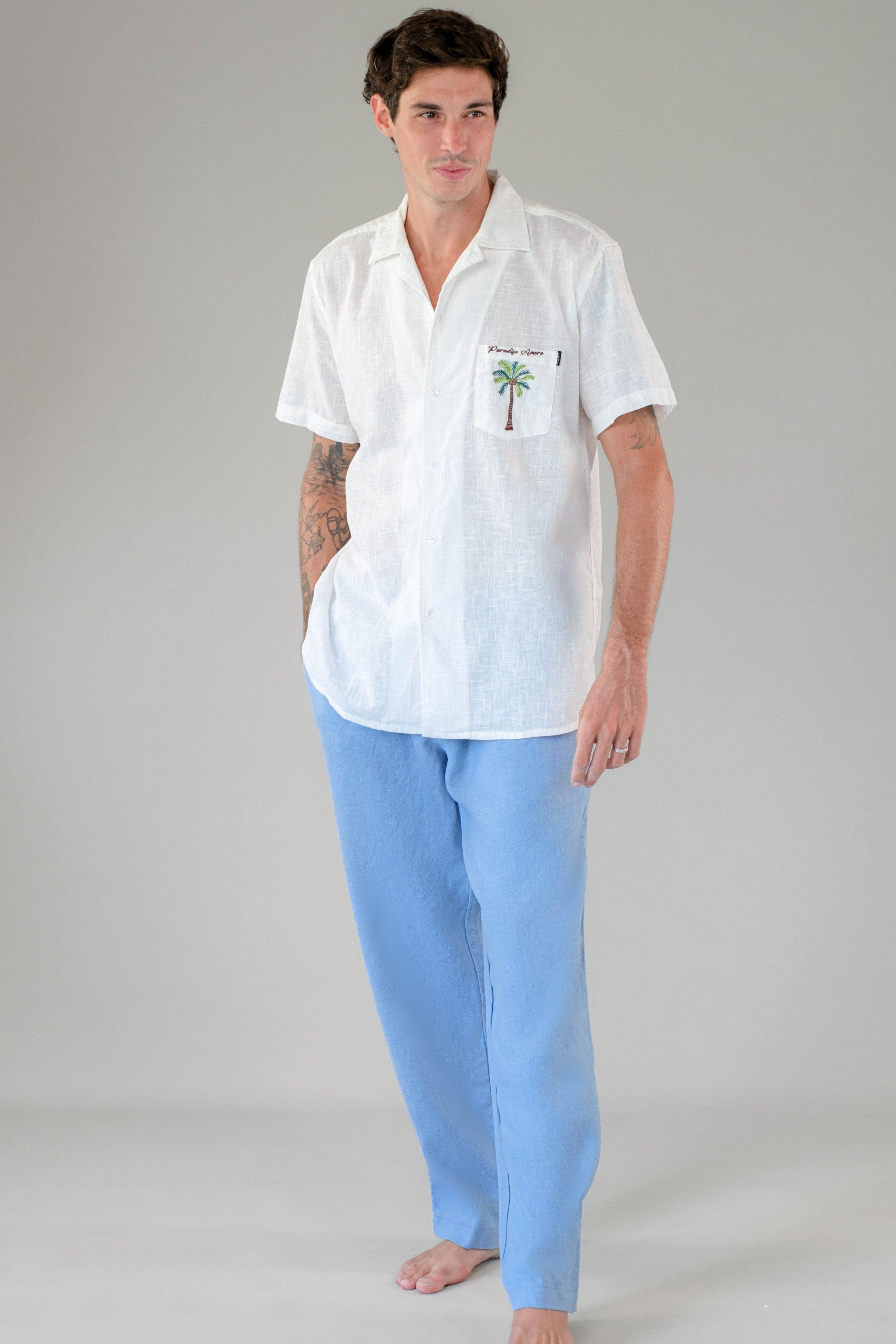 Linen Pant - Mens Long Pants - LOST IN PARADISE