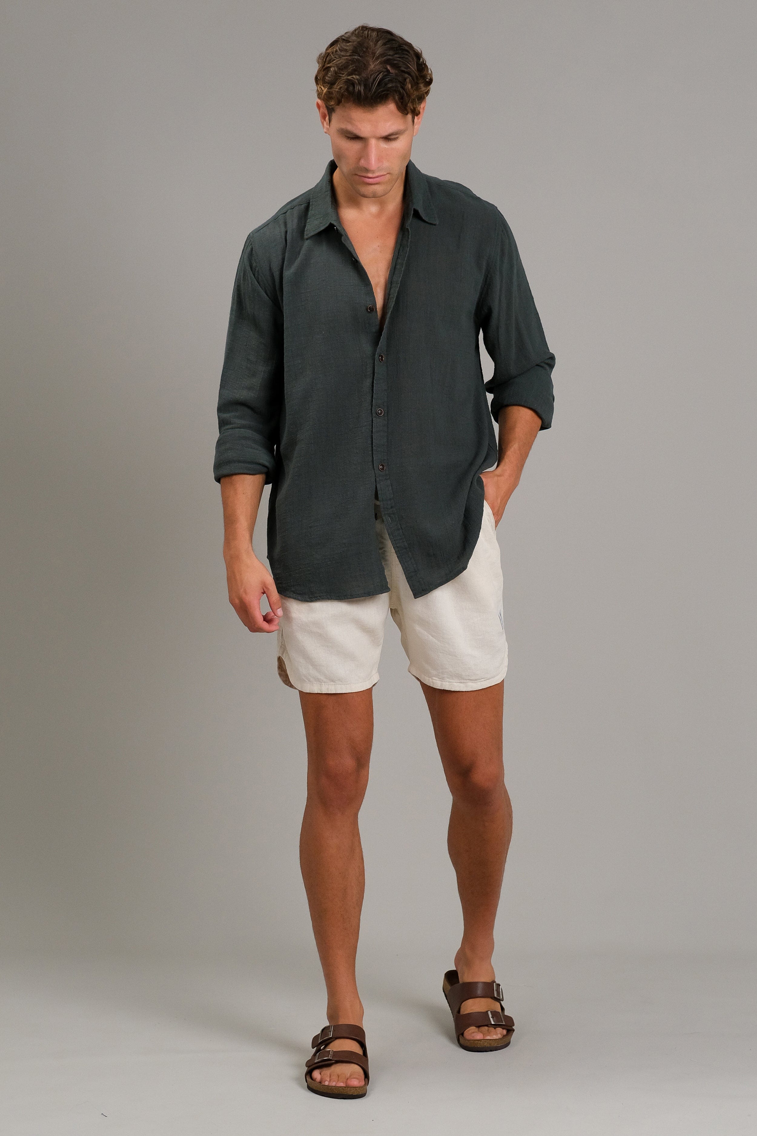 Moss Shirt Ls - Man Shirt - LOST IN PARADISE