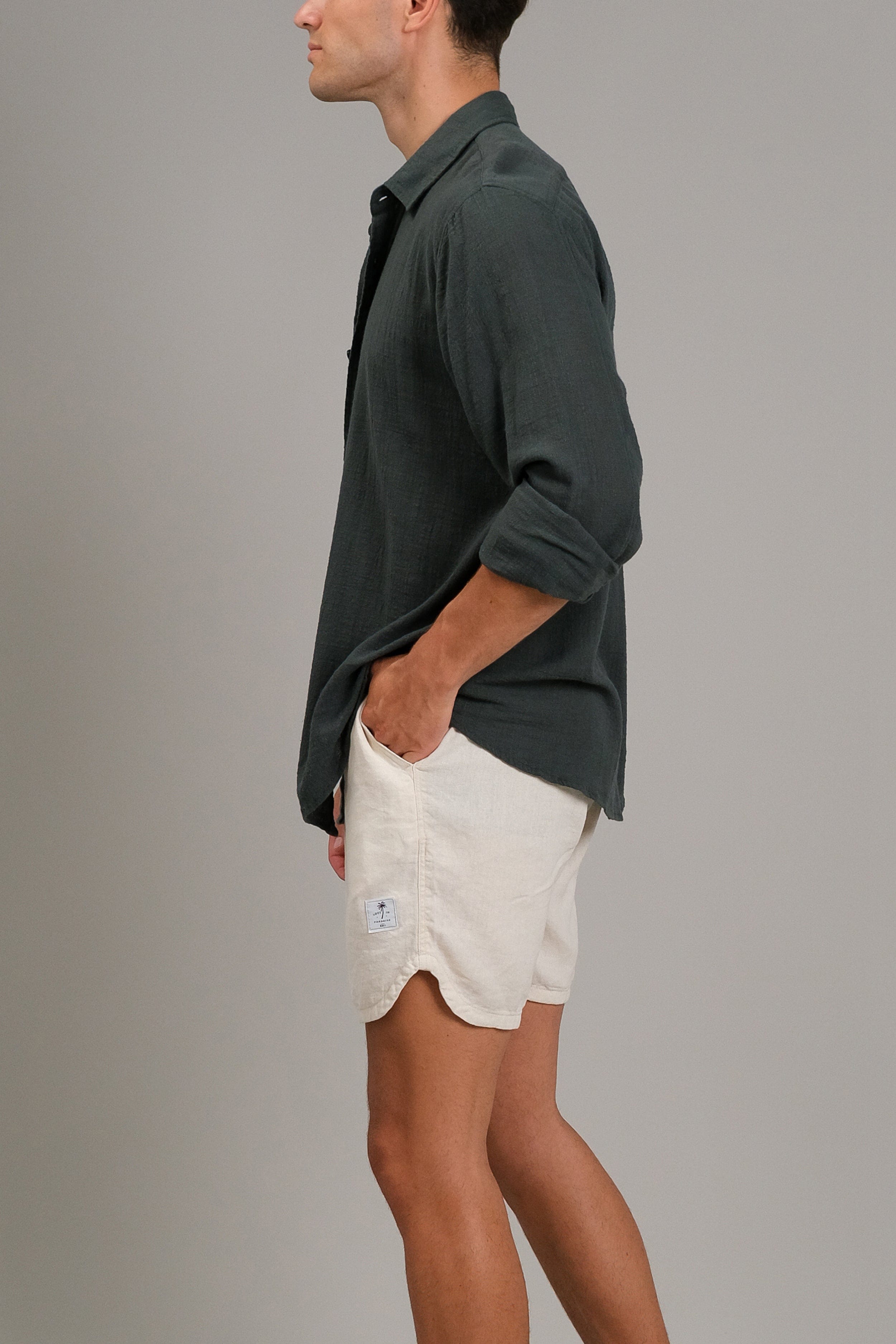 Moss Shirt Ls - Man Shirt - LOST IN PARADISE