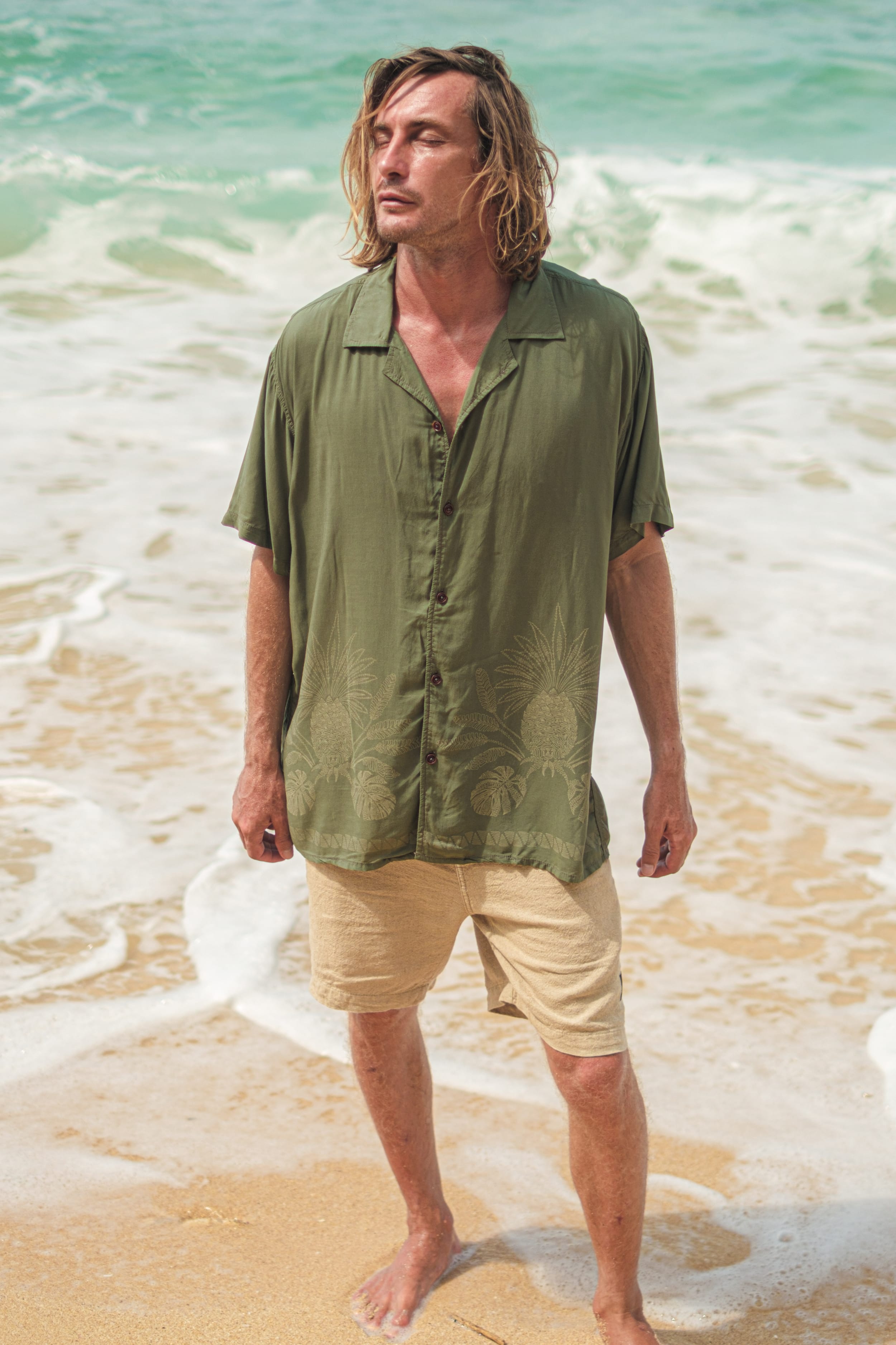 Nanas Line Shirt - Man Shirt - LOST IN PARADISE