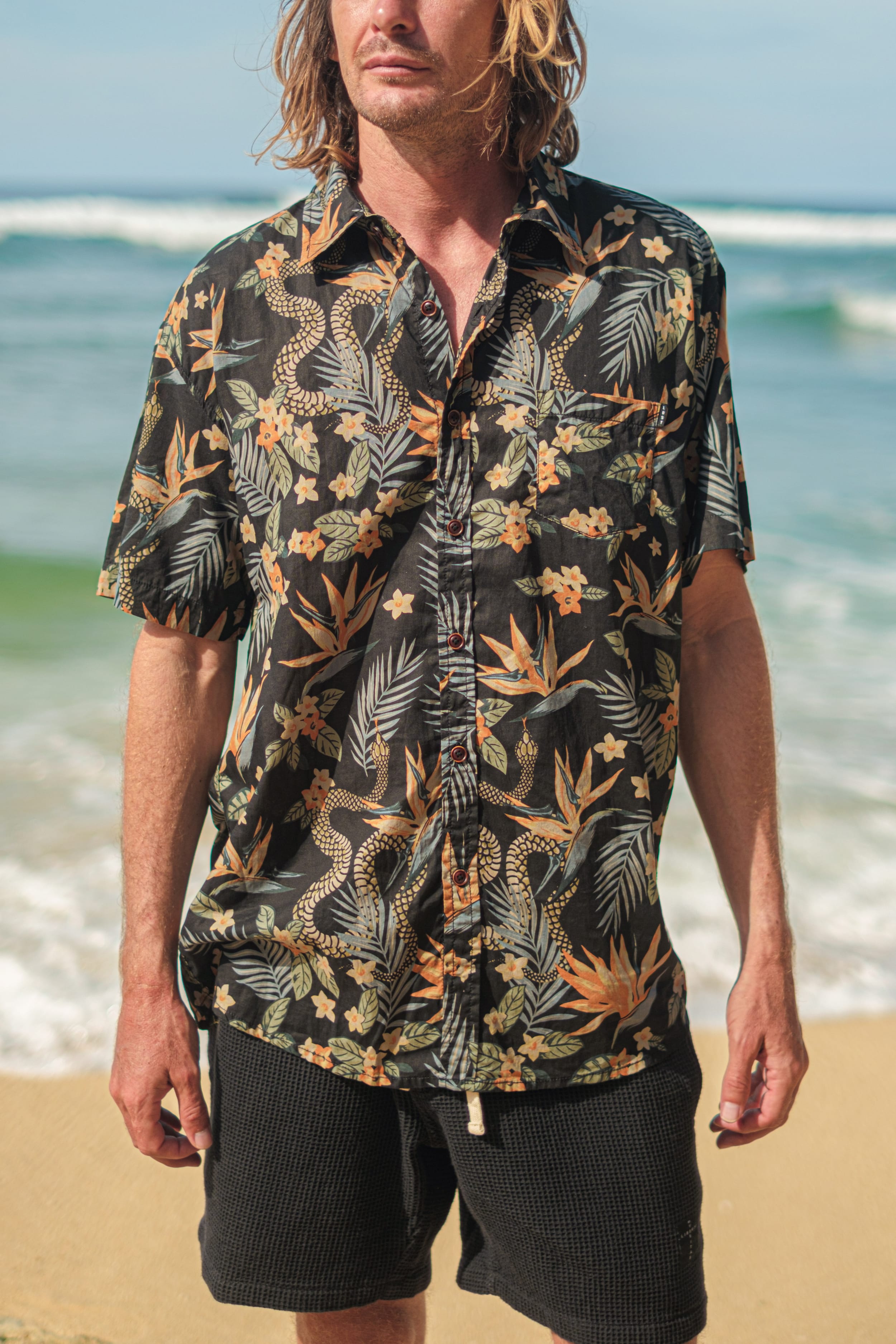 Troposnake Shirt - Man Shirt - LOST IN PARADISE