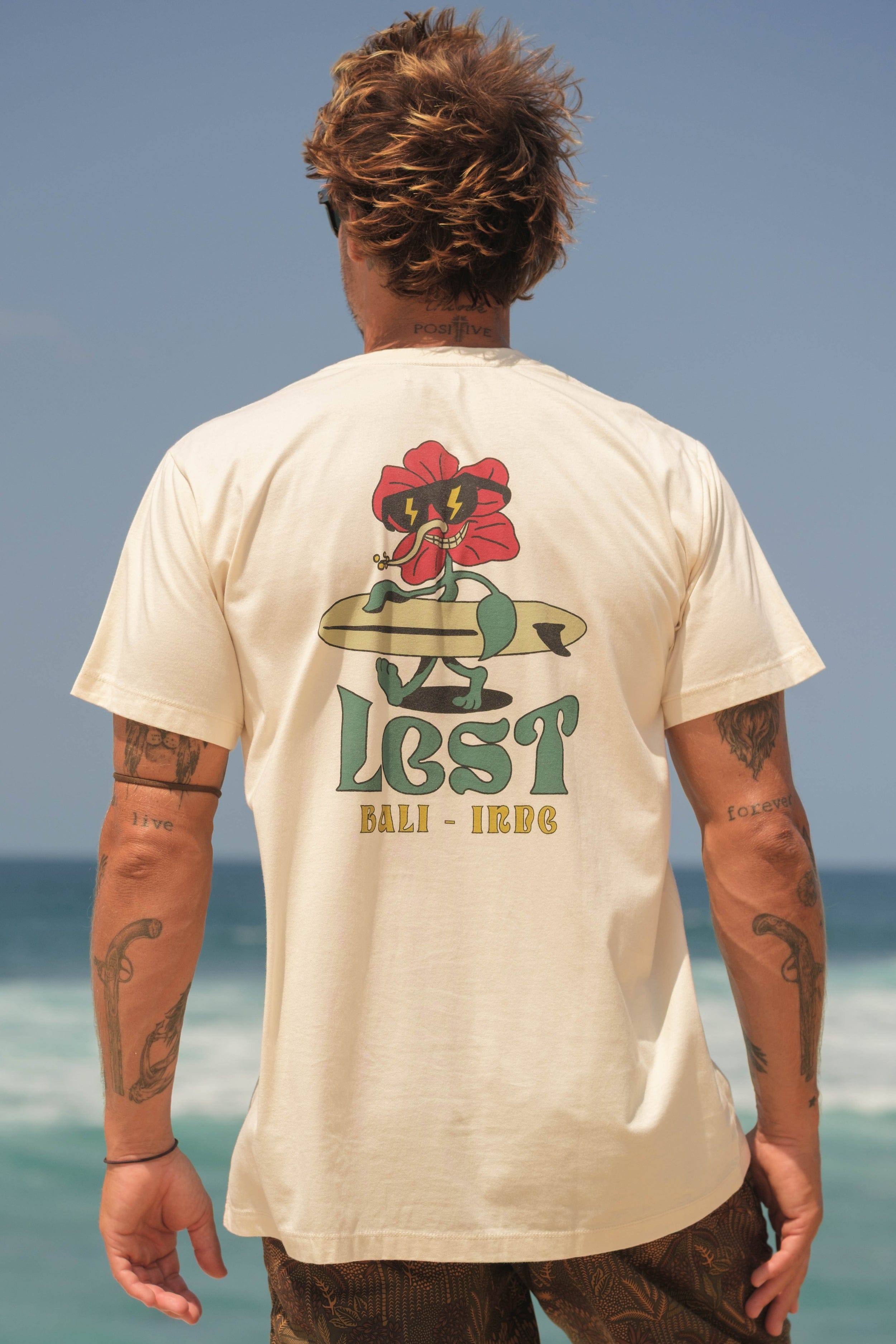 Ts Hibiscus Surf Toon - Man T-Shirt - LOST IN PARADISE