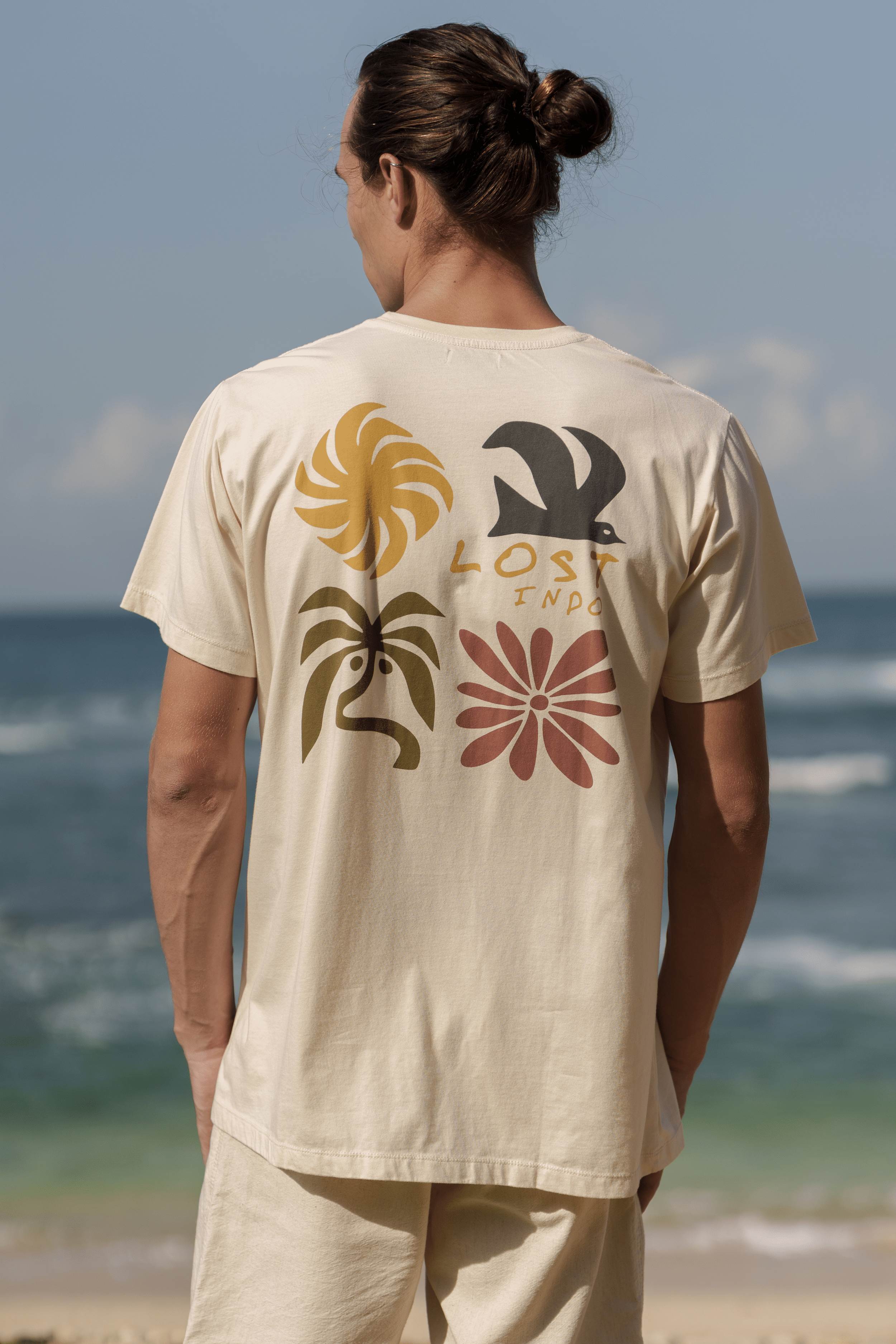 Ts Label Lost Pict - Man T-Shirt - LOST IN PARADISE