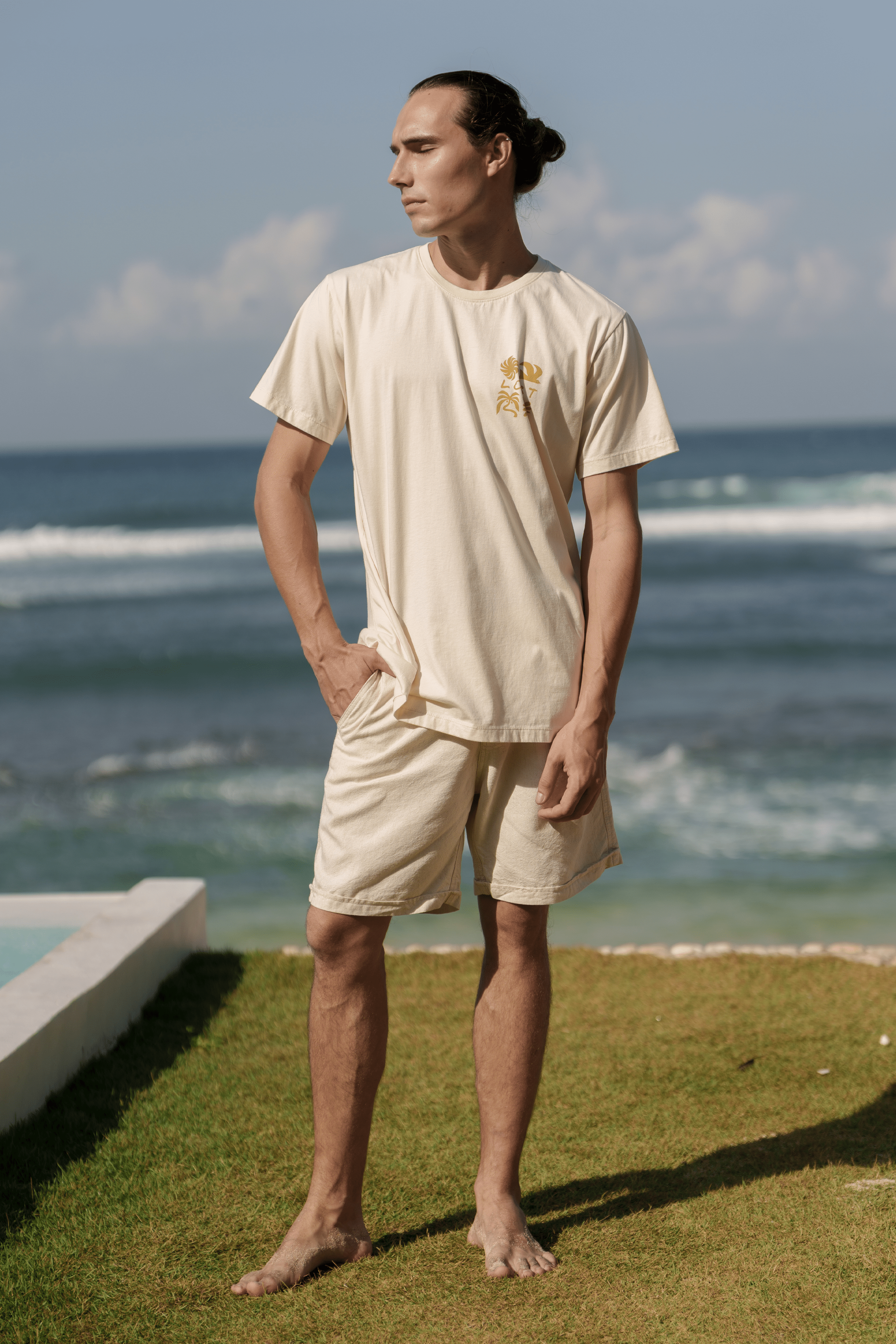 Ts Label Lost Pict - Man T-Shirt - LOST IN PARADISE