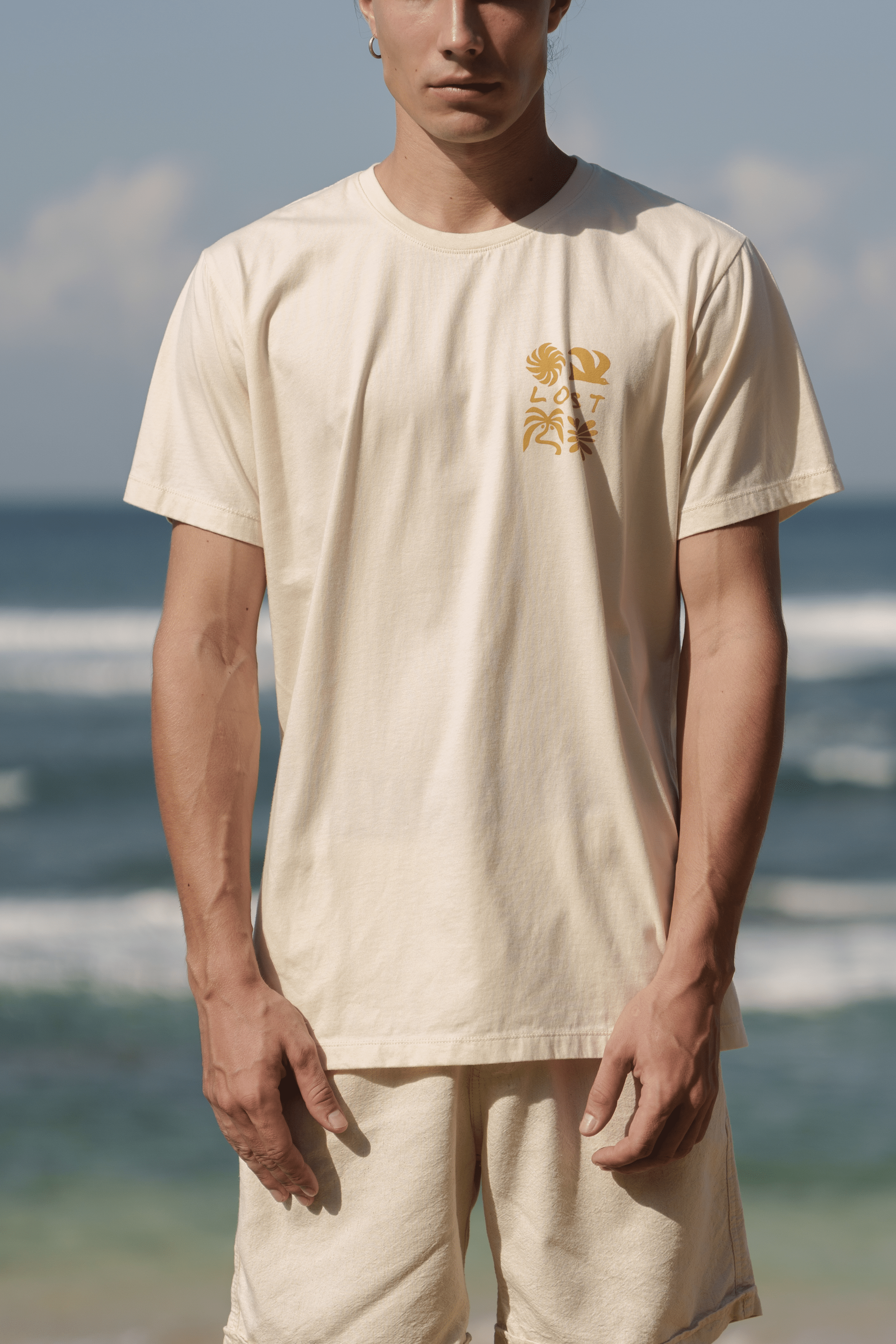 Ts Label Lost Pict - Man T-Shirt - LOST IN PARADISE