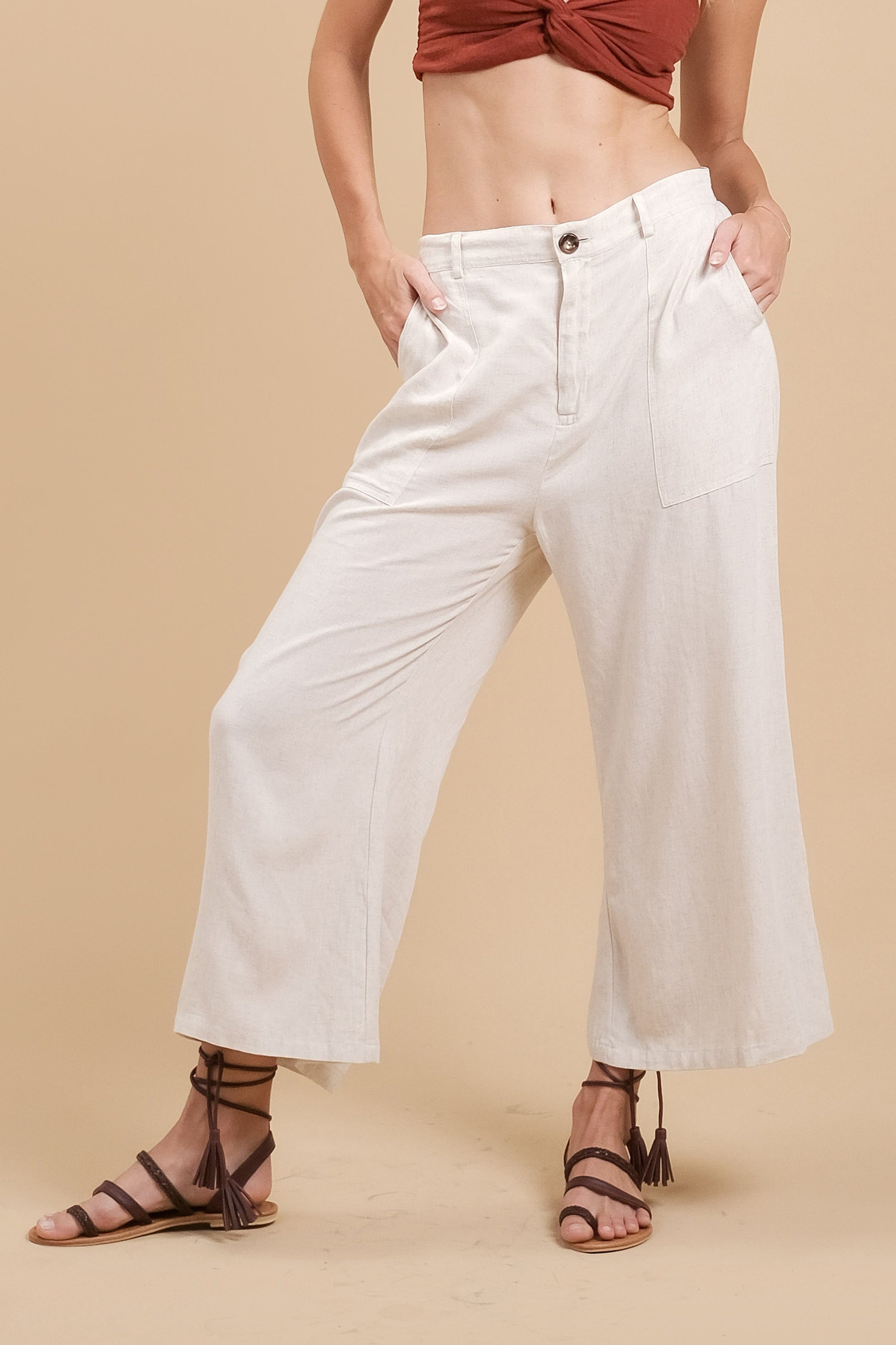 Zoya Long Pant - Woman Pants - LOST IN PARADISE