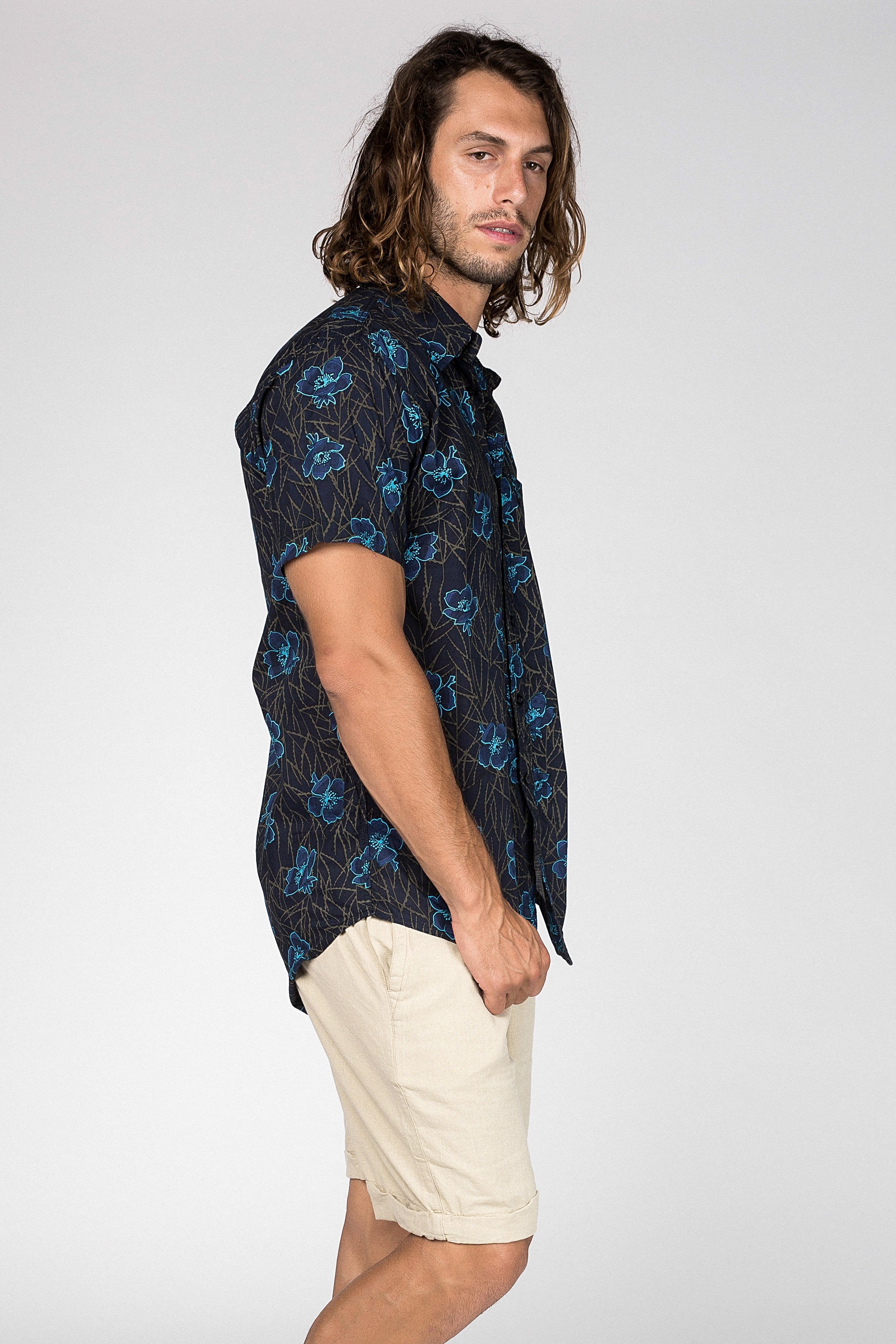 Electric Bloom Shirt - Man Shirt - LOST IN PARADISE