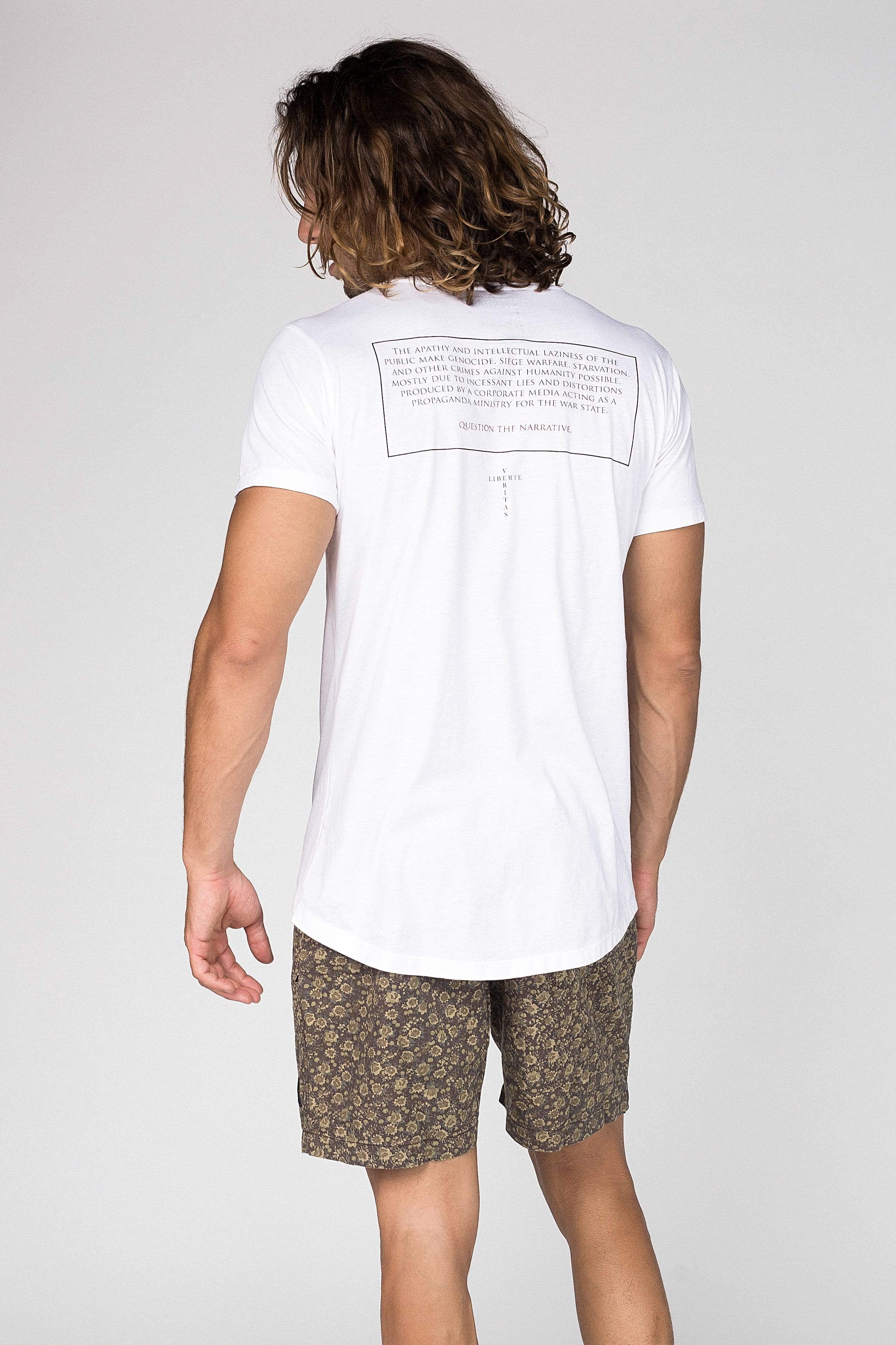 Lvt Question The Narrative - Man T-Shirt - VERITAS & LIBERTE