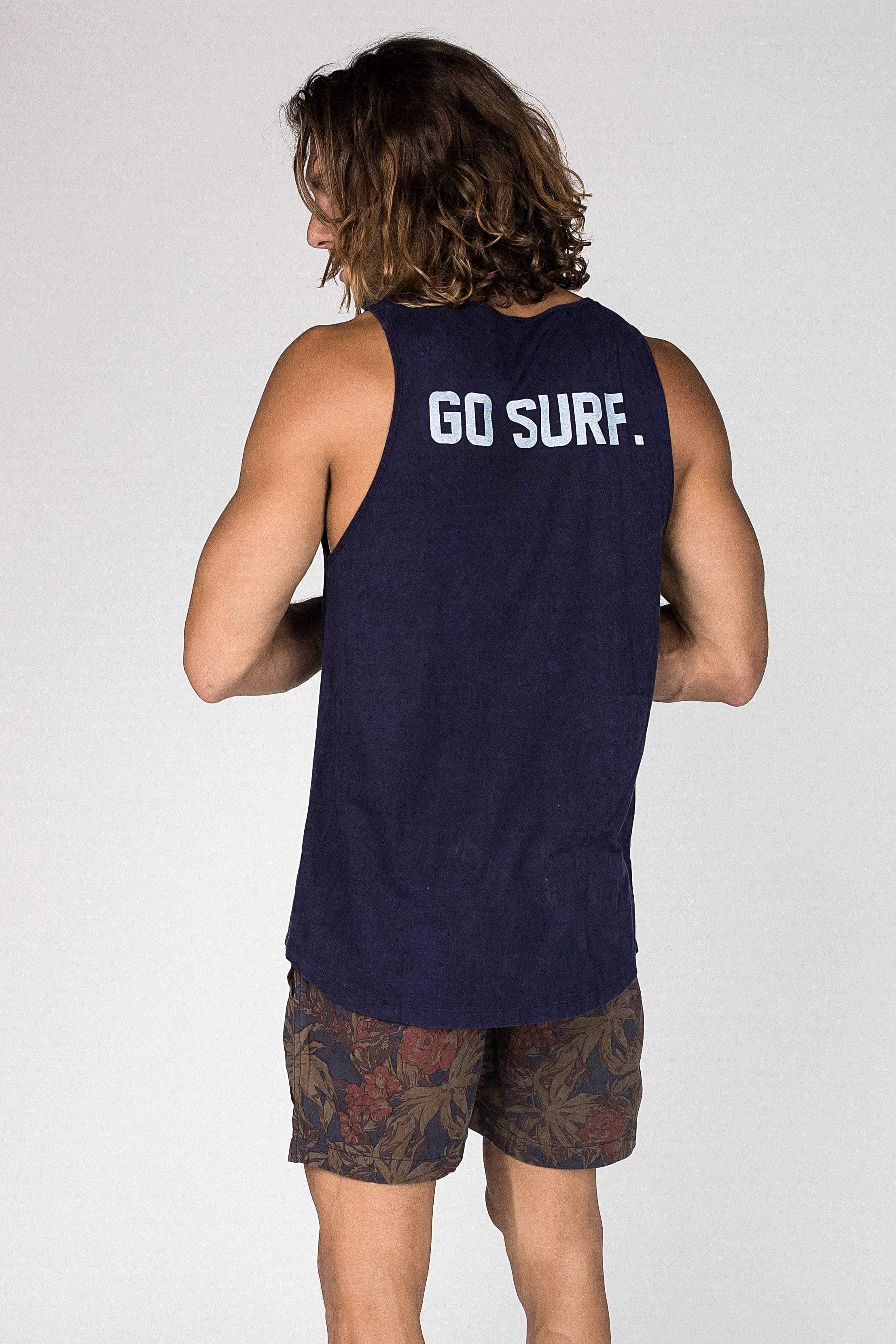 Sing Go Surf - Mens Muscle Tank - LOST IN PARADISE