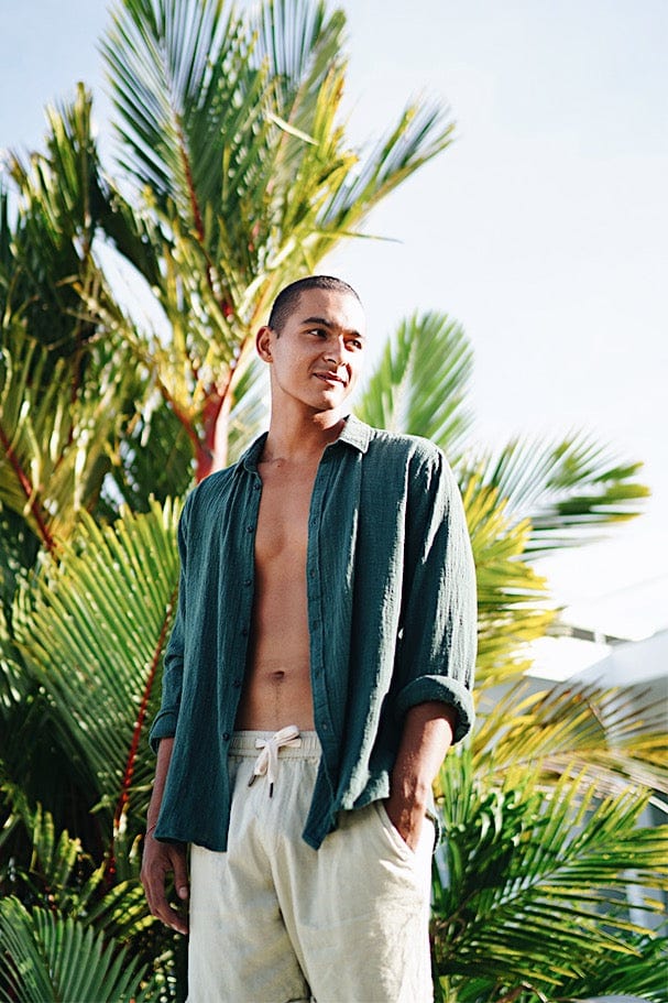 Moss Shirt Ls - Man Shirt - LOST IN PARADISE