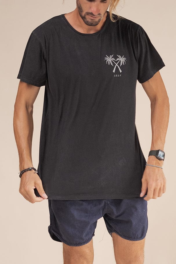 Ts Twin Palm - Man T-Shirt - LOST IN PARADISE