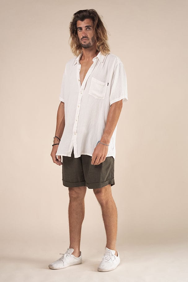 Oatmeal Shirt - Man Shirt - LOST IN PARADISE