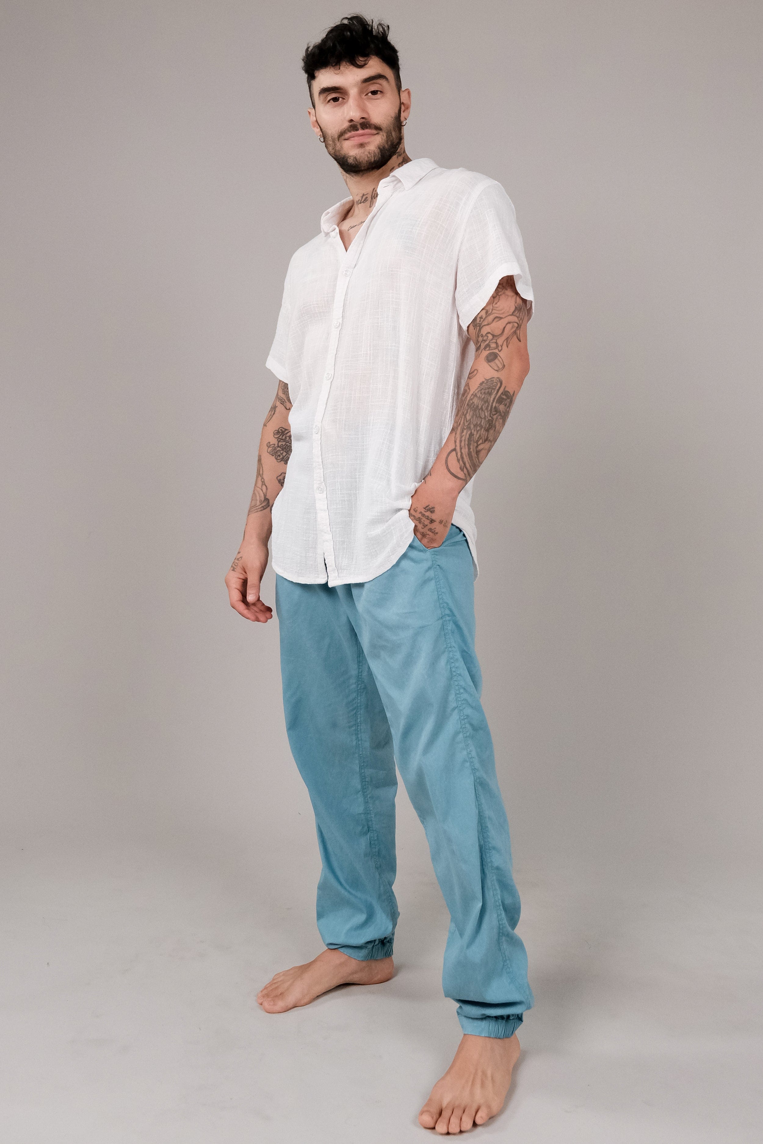 【pepsiman】BLEACHED CORD CABANA SHIRT Hammies Gingham Cabana Shirt (Red)