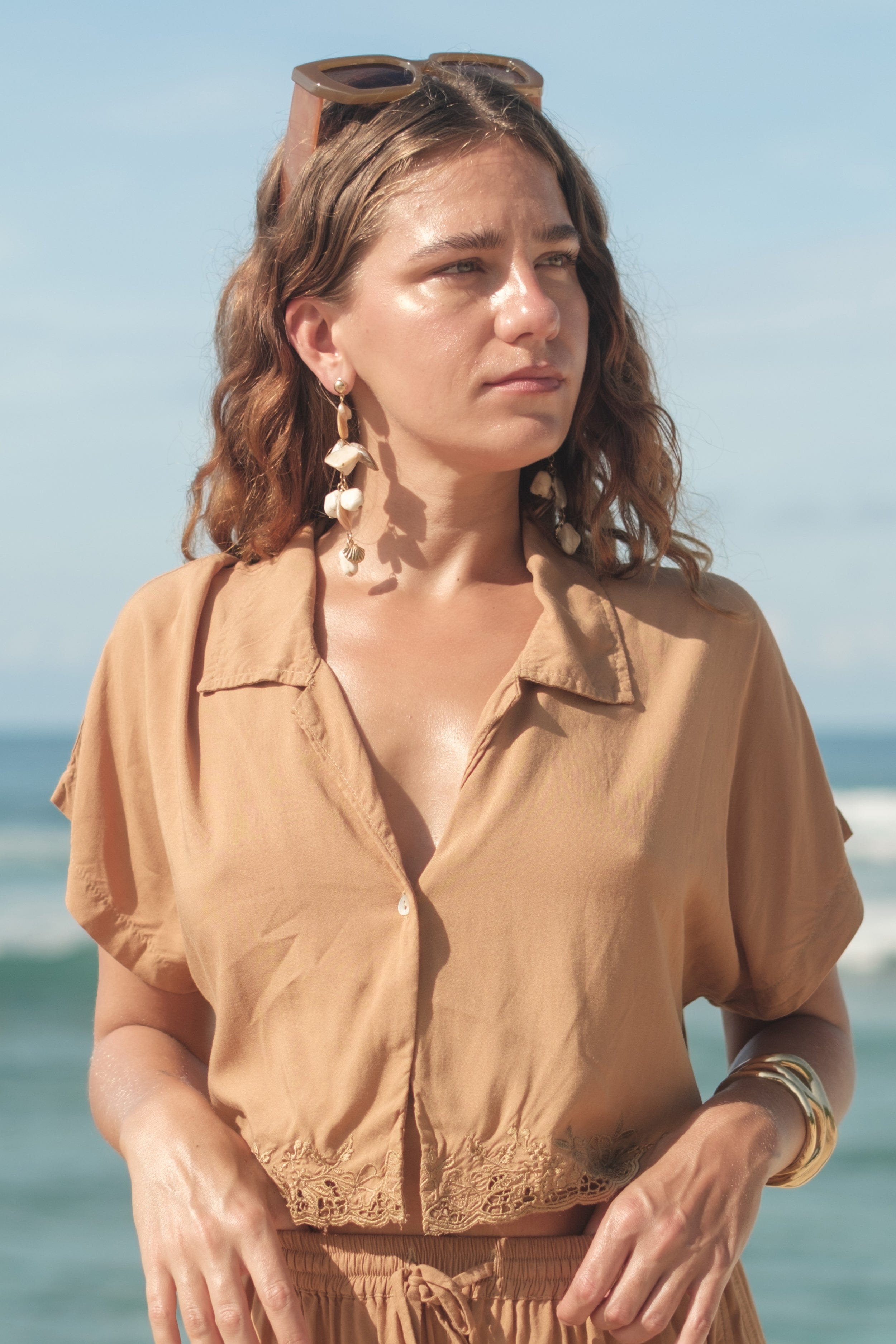 Dalia Top Embroidery - Woman Top - LOST IN PARADISE