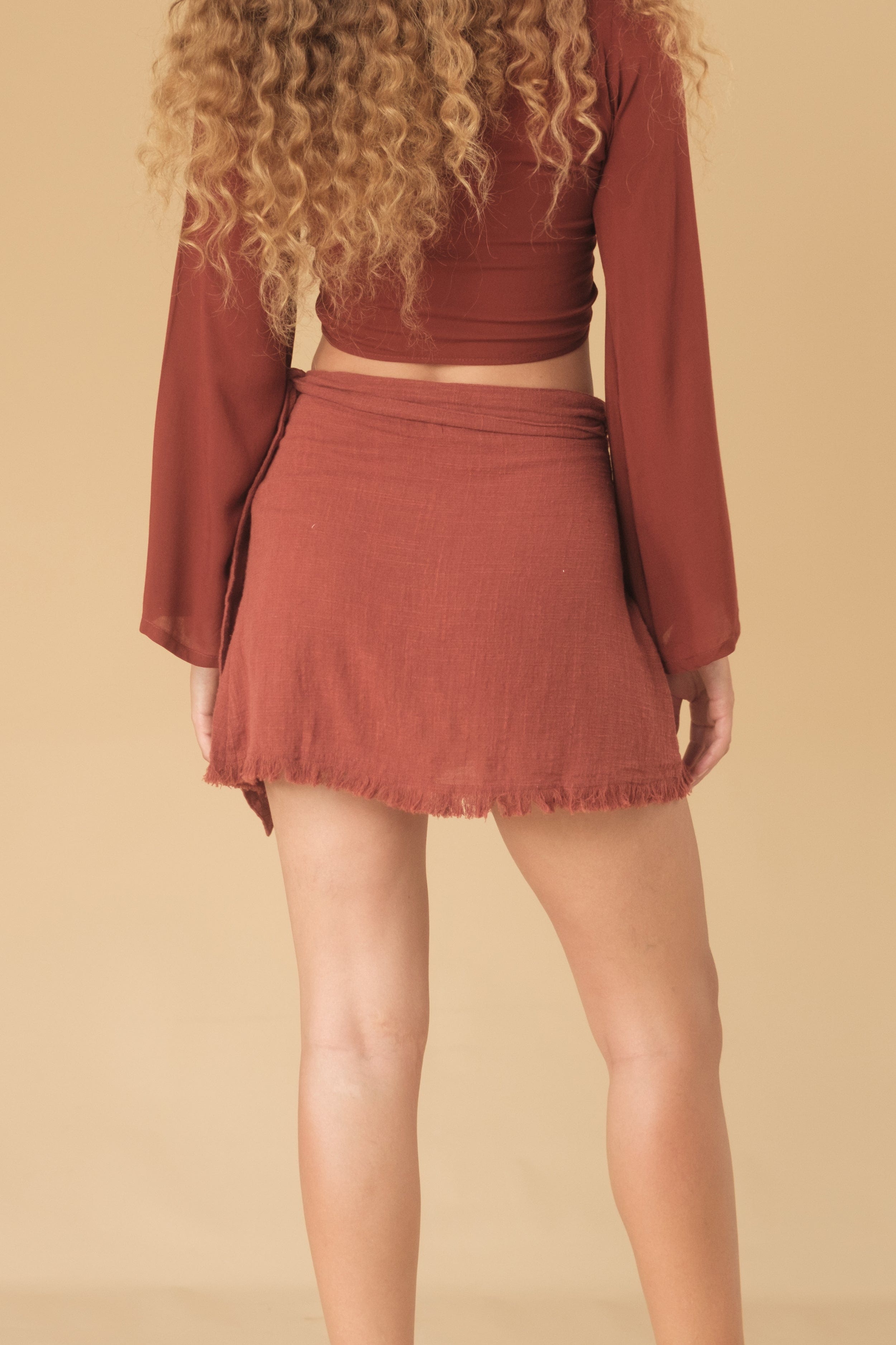 Fray Wrap Skirt - Skirt - LOST IN PARADISE