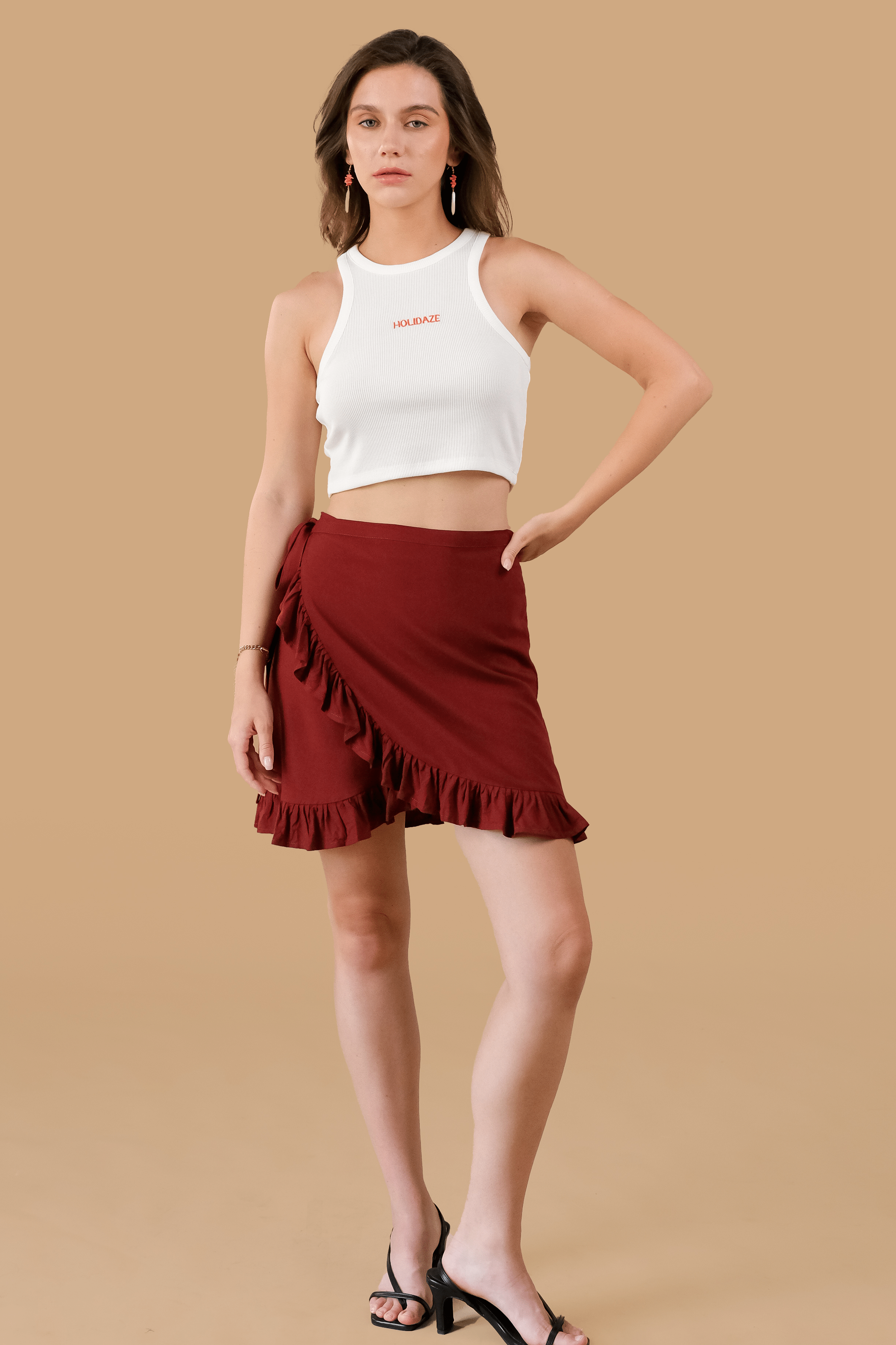 Gianna Wrap Skirt - Skirt - LOST IN PARADISE