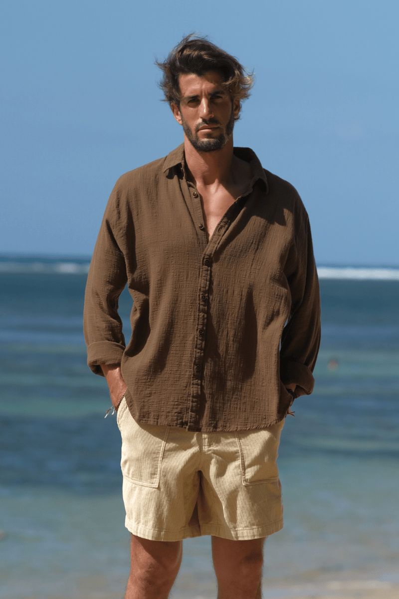 Moss Shirt Ls - Man Shirt - LOST IN PARADISE
