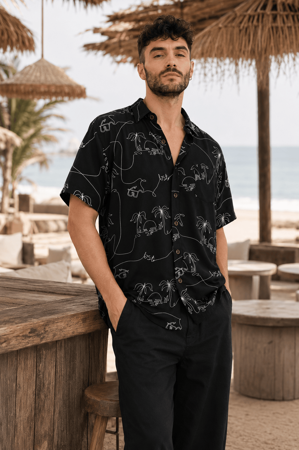 Paradise Line Shirt - Man Shirt - LOST IN PARADISE