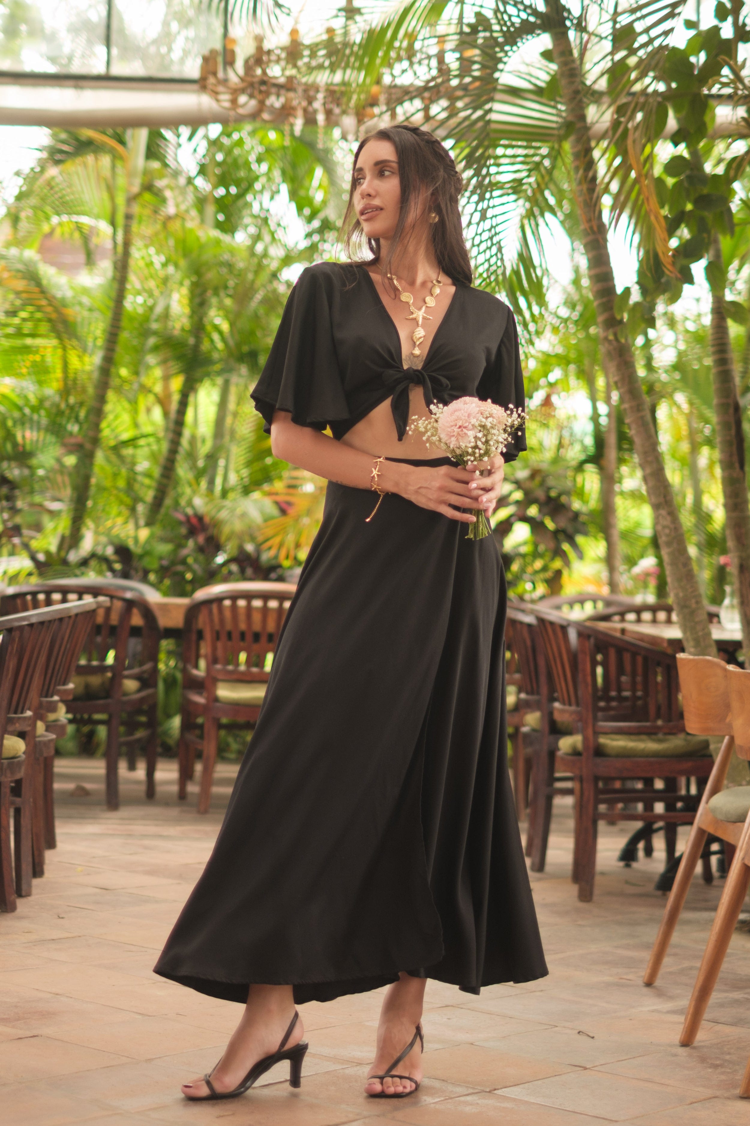 Parker Long Wrap Skirt - Skirt - LOST IN PARADISE