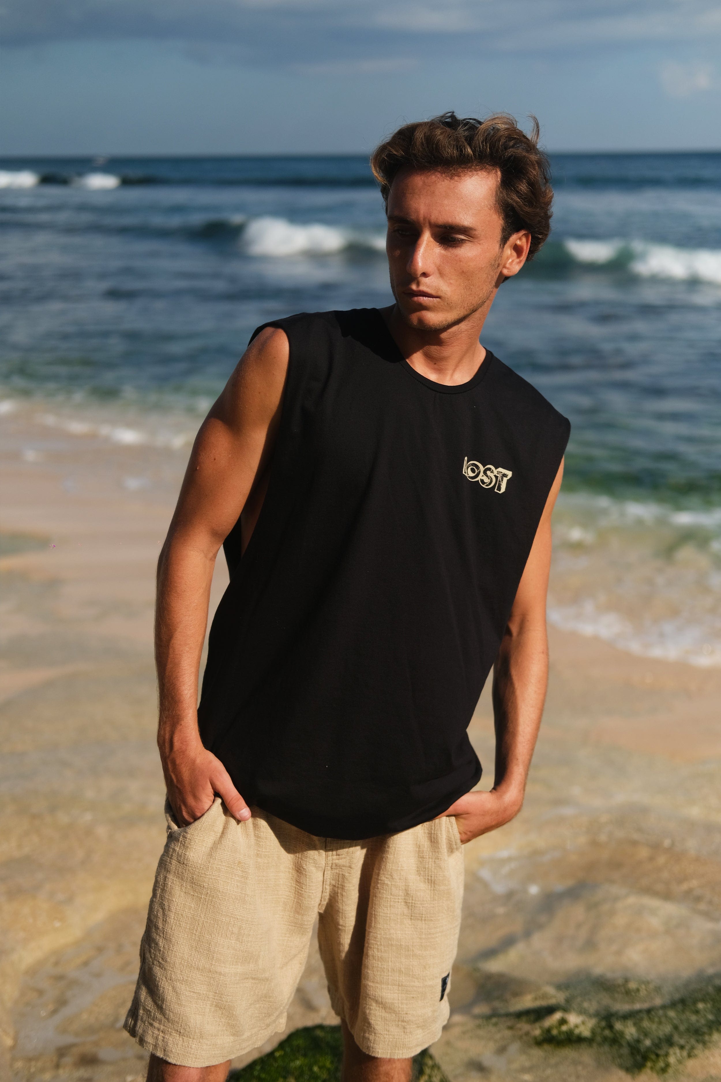 Sm Hawaii Skull - Man Singlet - LOST IN PARADISE