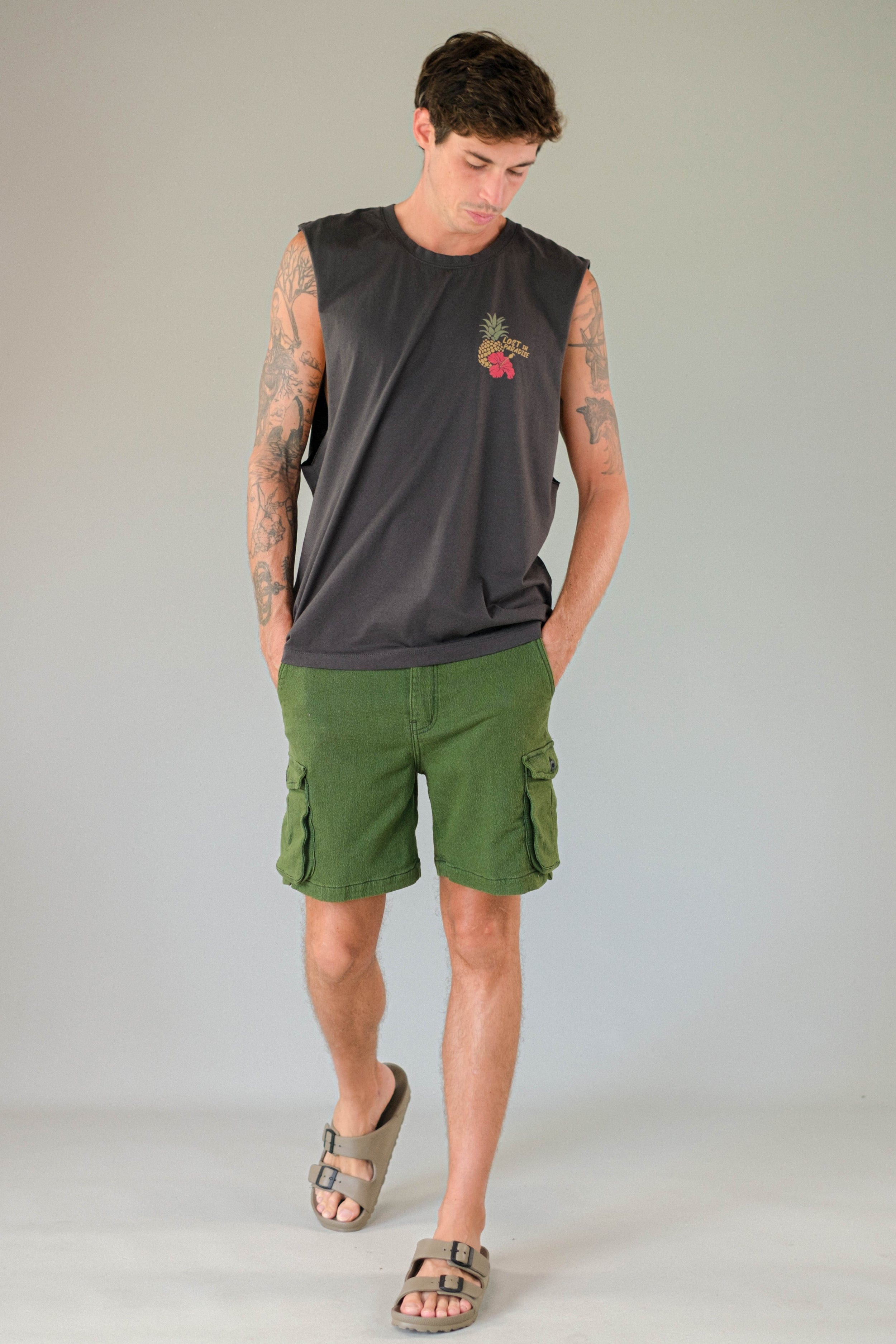 Sm Less Pressure - Man Singlet - LOST IN PARADISE