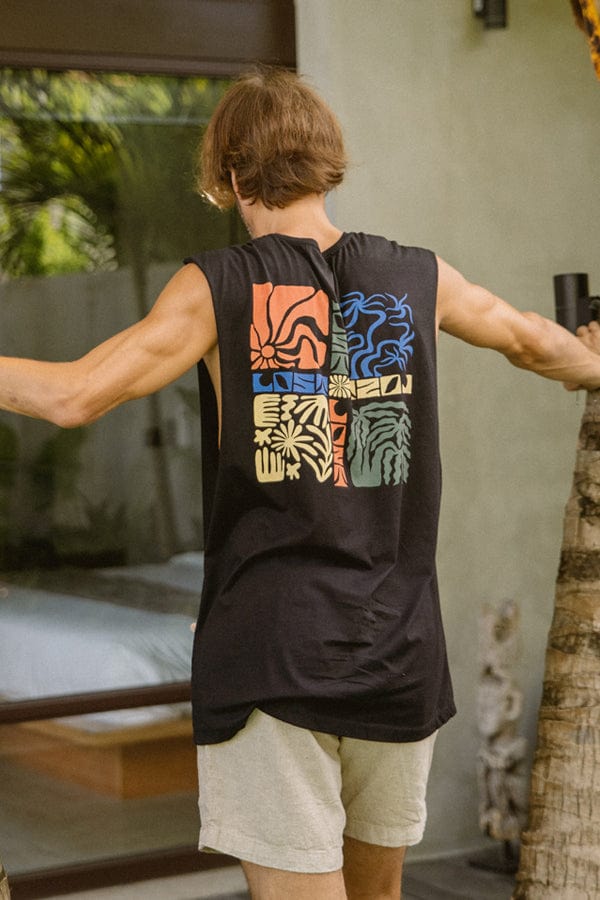 Sm Lost Square - Man Singlet - LOST IN PARADISE