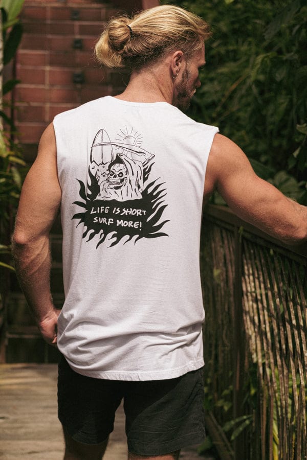 Sm Surf More - Man Singlet - LOST IN PARADISE
