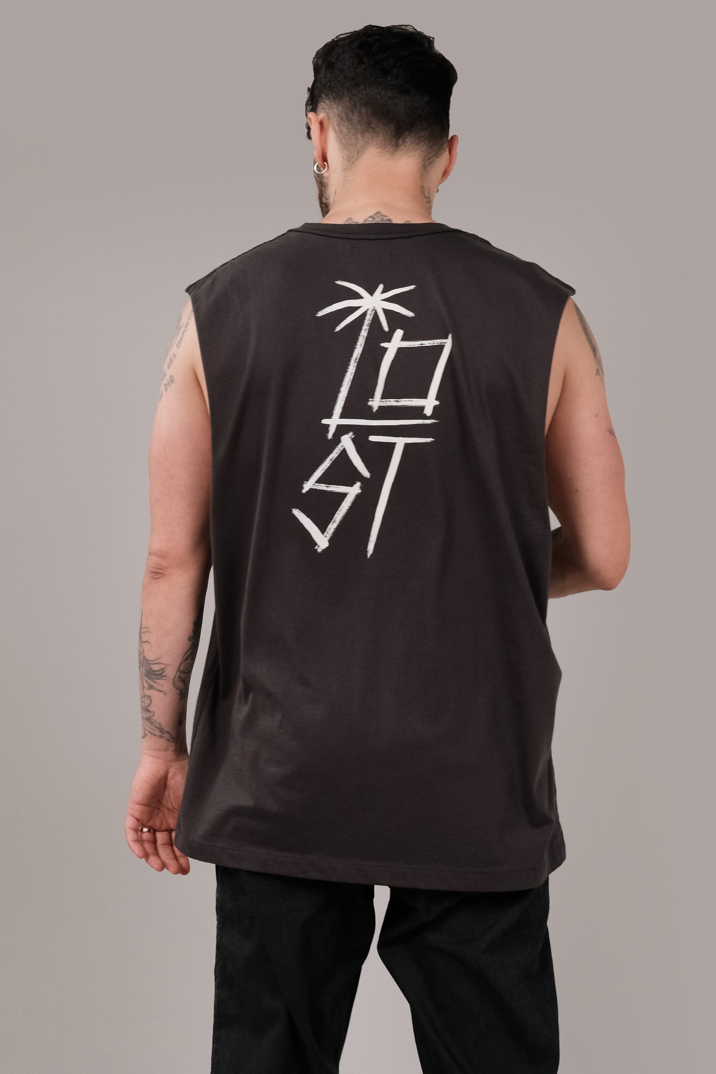 Sm Line Brush Lost - Man Singlet - LOST IN PARADISE
