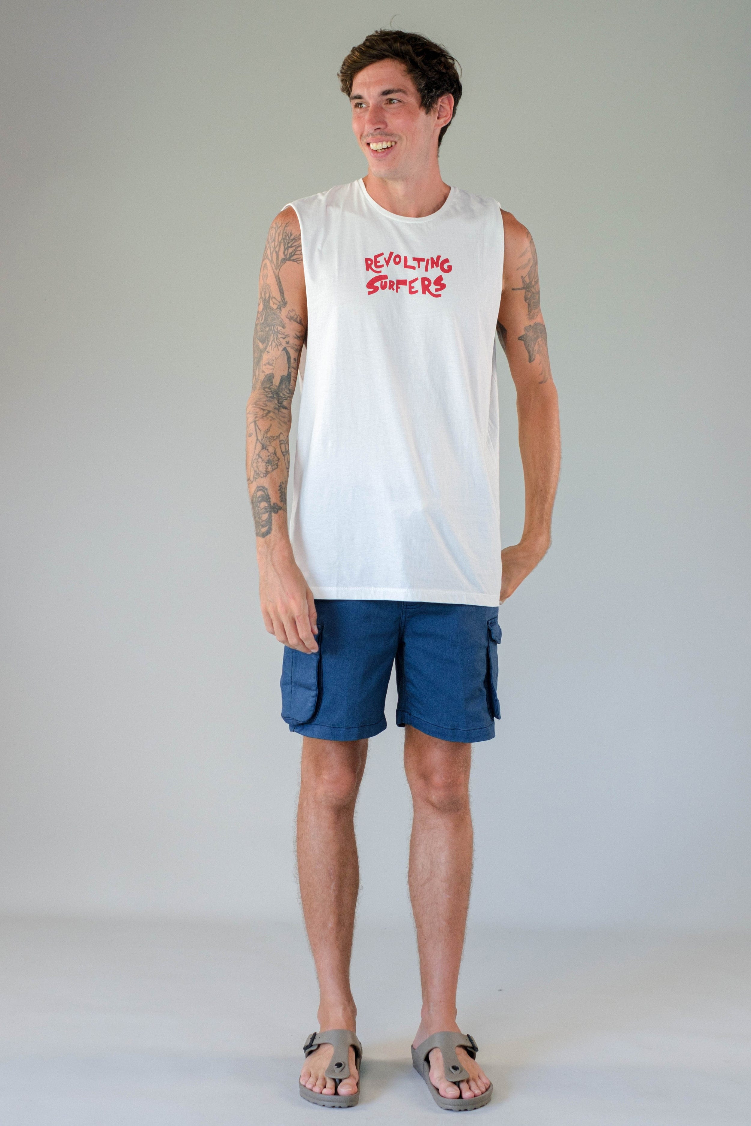 Sm Revolting Surfers - Man Singlet - LOST IN PARADISE