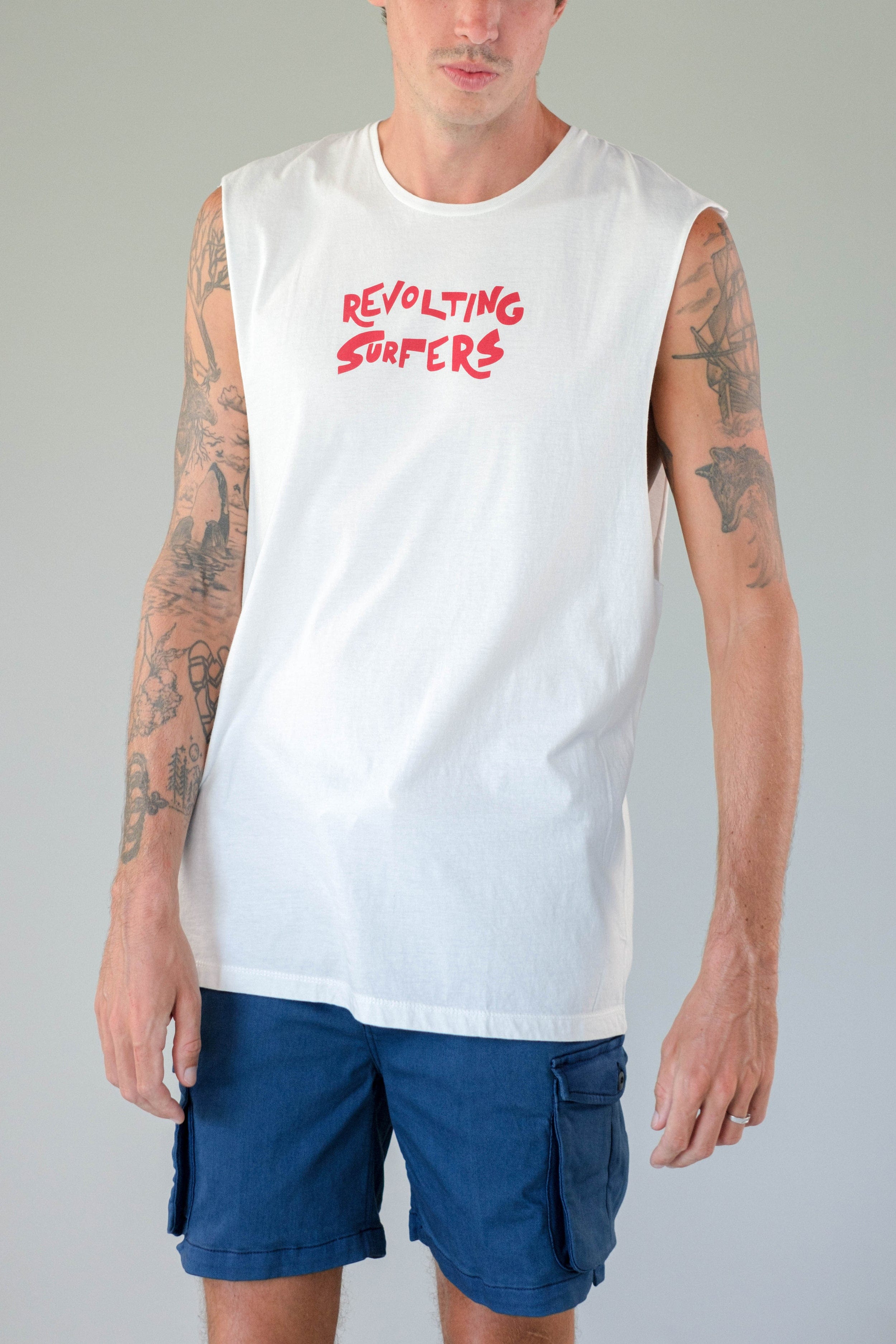 Sm Revolting Surfers - Man Singlet - LOST IN PARADISE