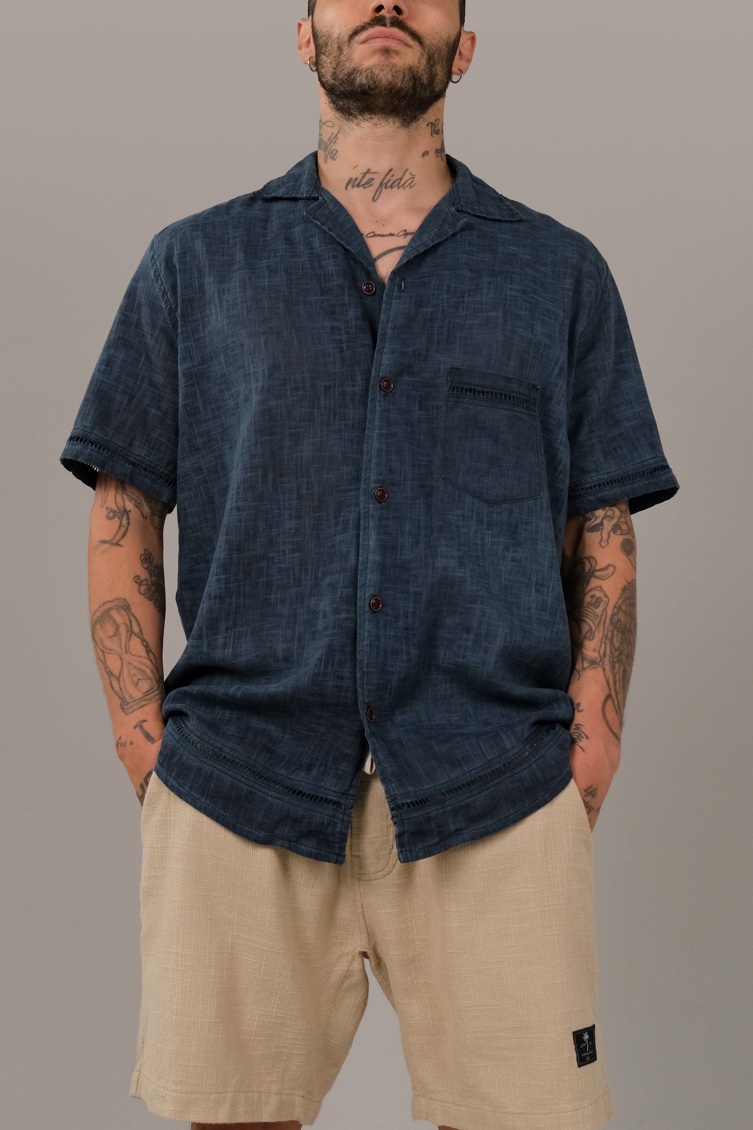 Trim Shirt - Man Shirt - LOST IN PARADISE