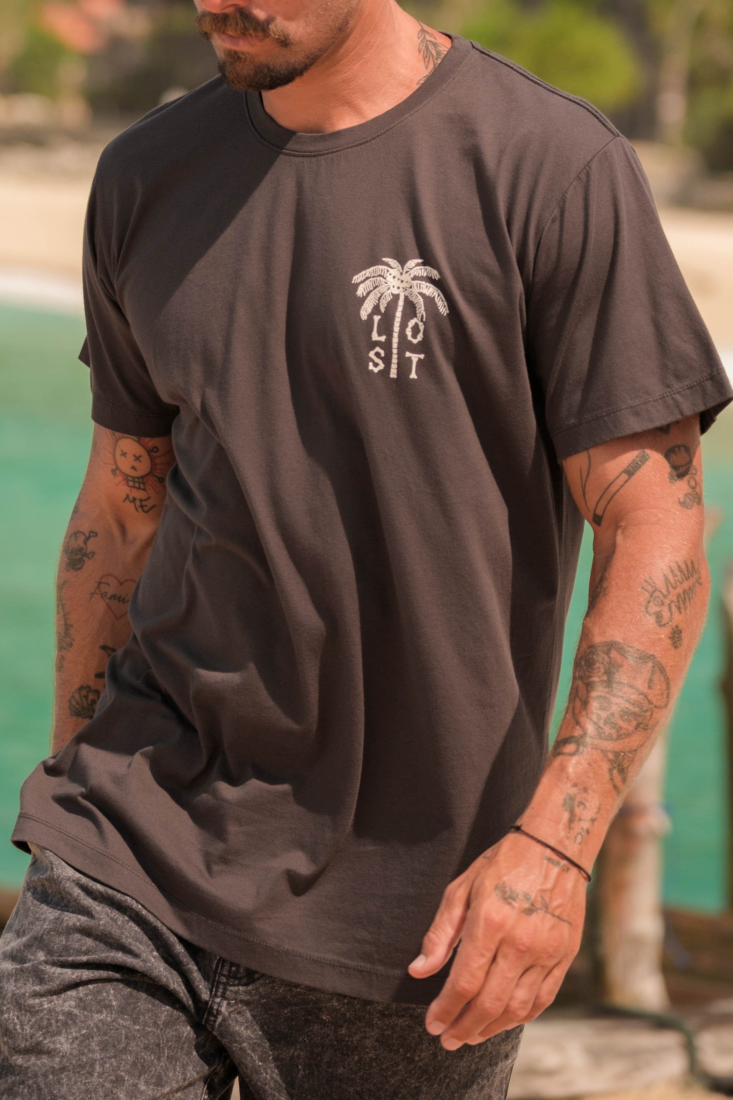 Ts Bones Palm - Man T-Shirt - LOST IN PARADISE