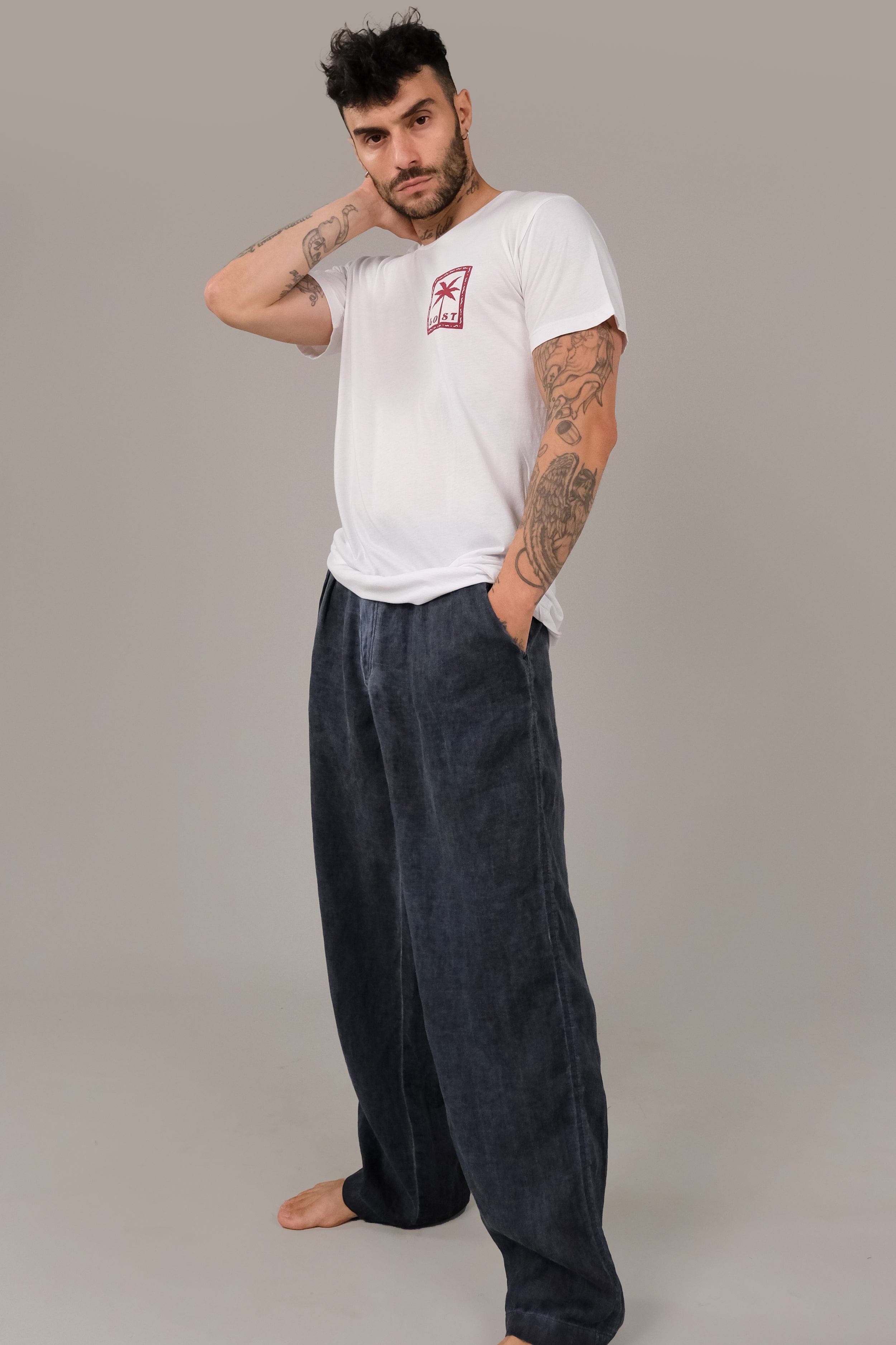 Awan Linen Pant - Mens Long Pants - LOST IN PARADISE