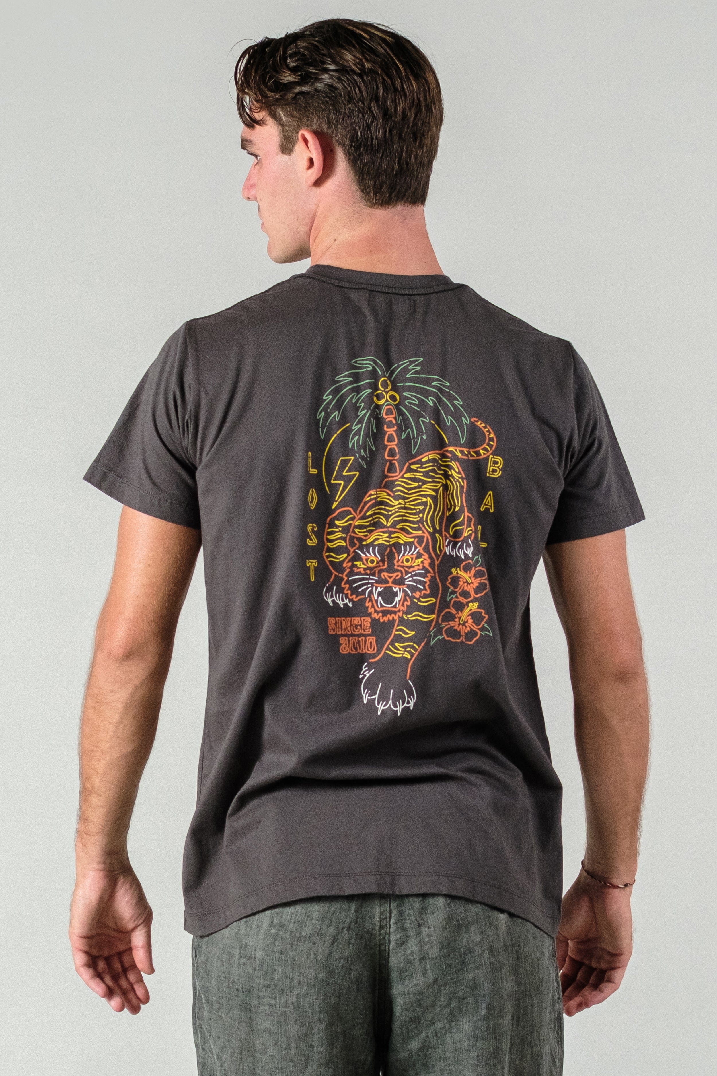 Ts Tiger Neon - Man T-Shirt - LOST IN PARADISE