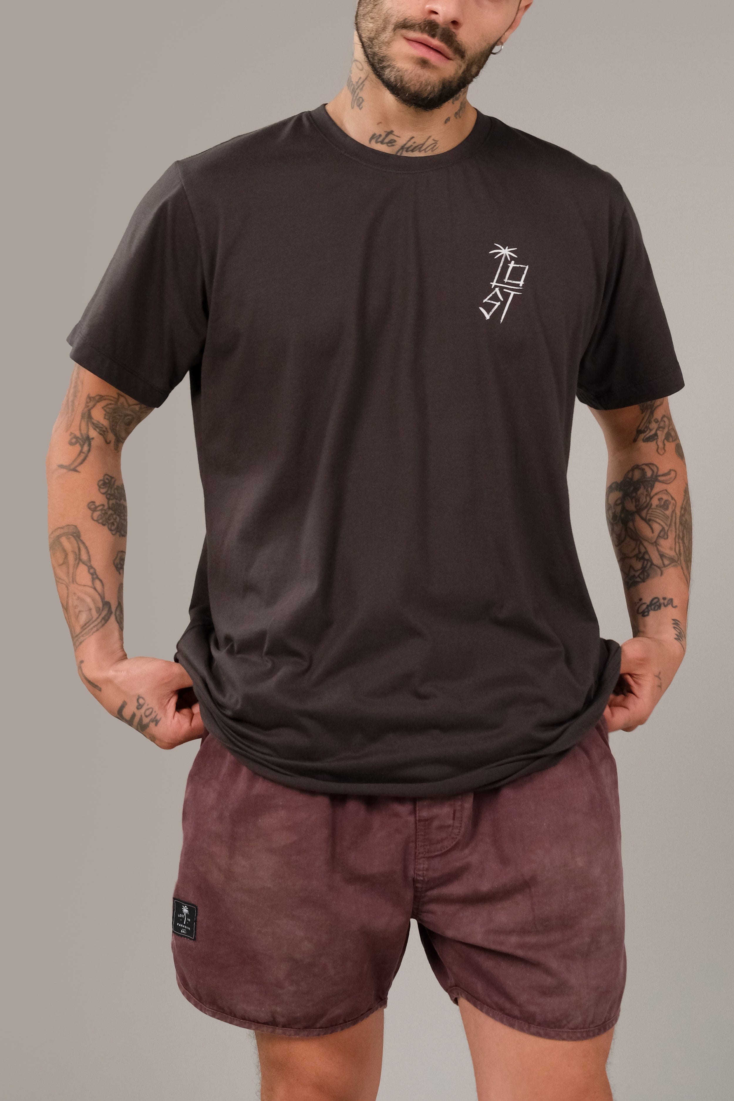 Ts Line Brush Lost - Man T-Shirt - LOST IN PARADISE