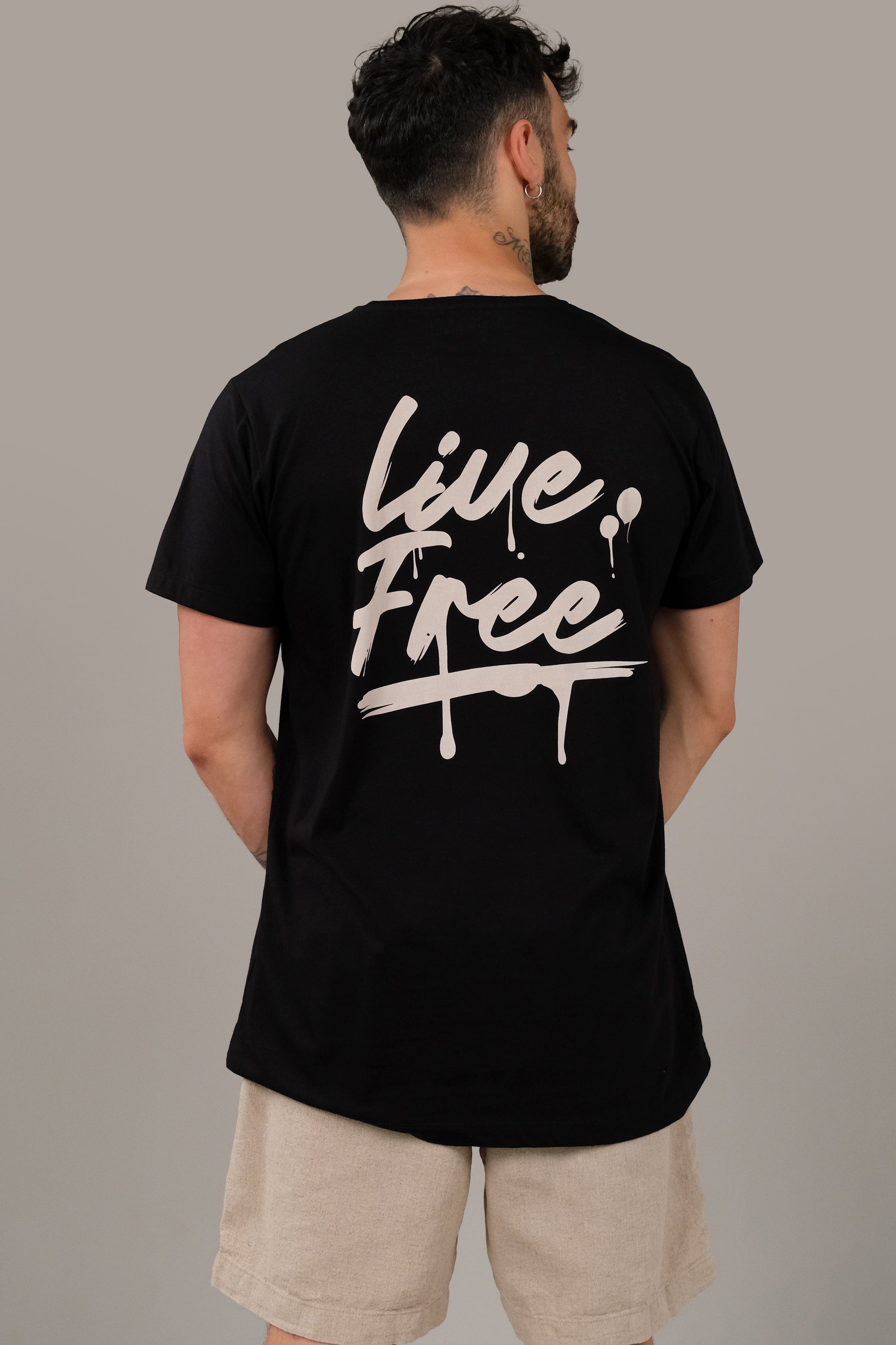 Ts Live Free - Man T-Shirt - LOST IN PARADISE