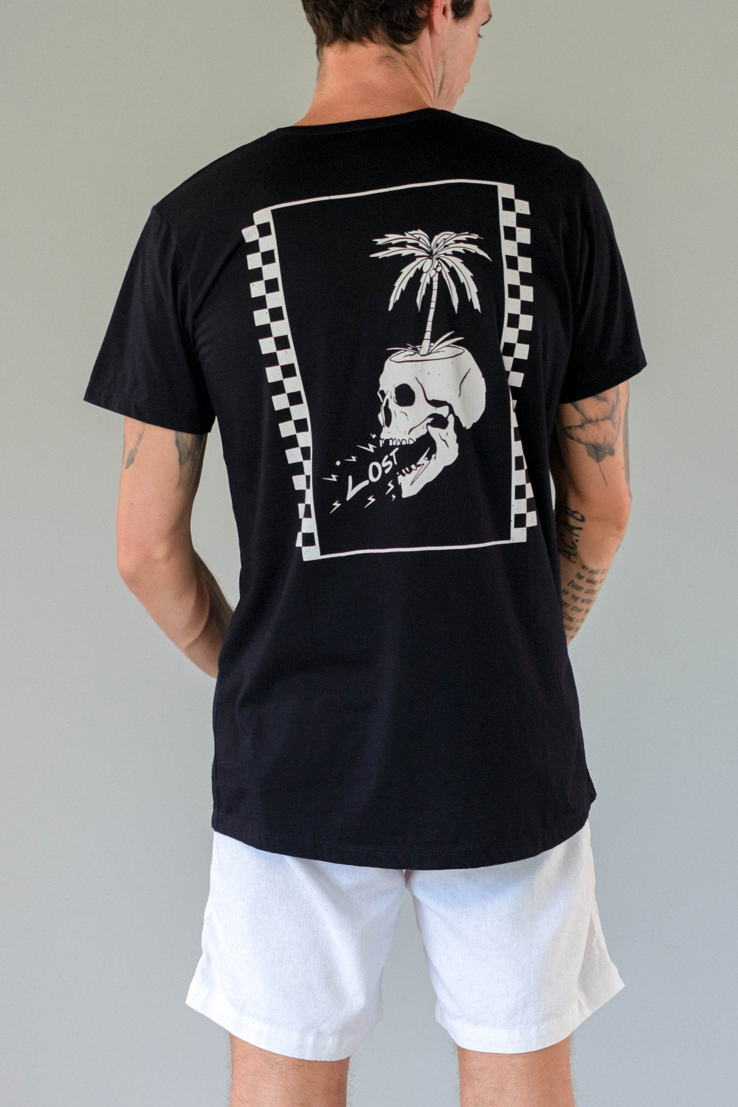Ts Lost Check - Man T-Shirt - LOST IN PARADISE