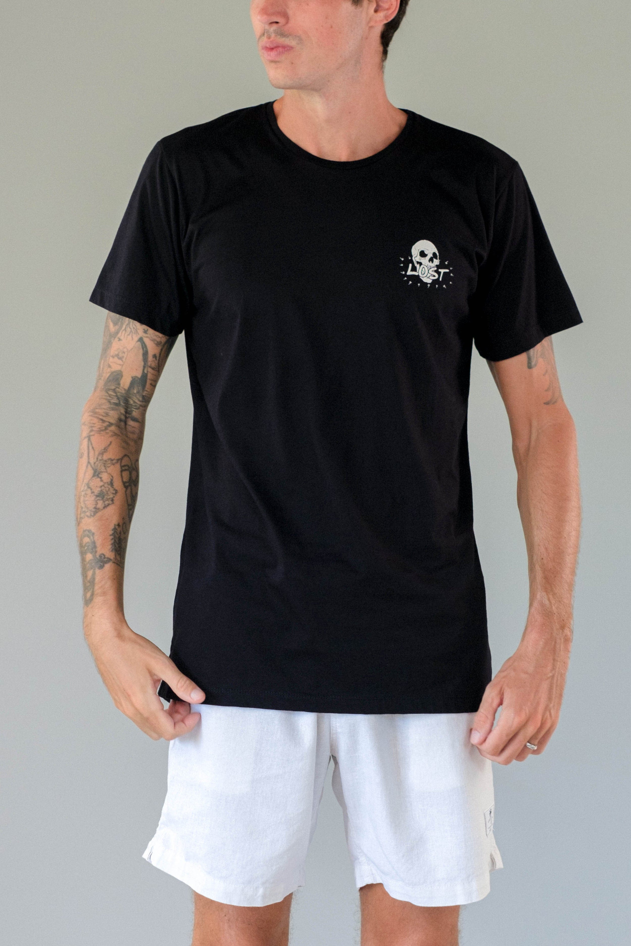 Ts Lost Check - Man T-Shirt - LOST IN PARADISE